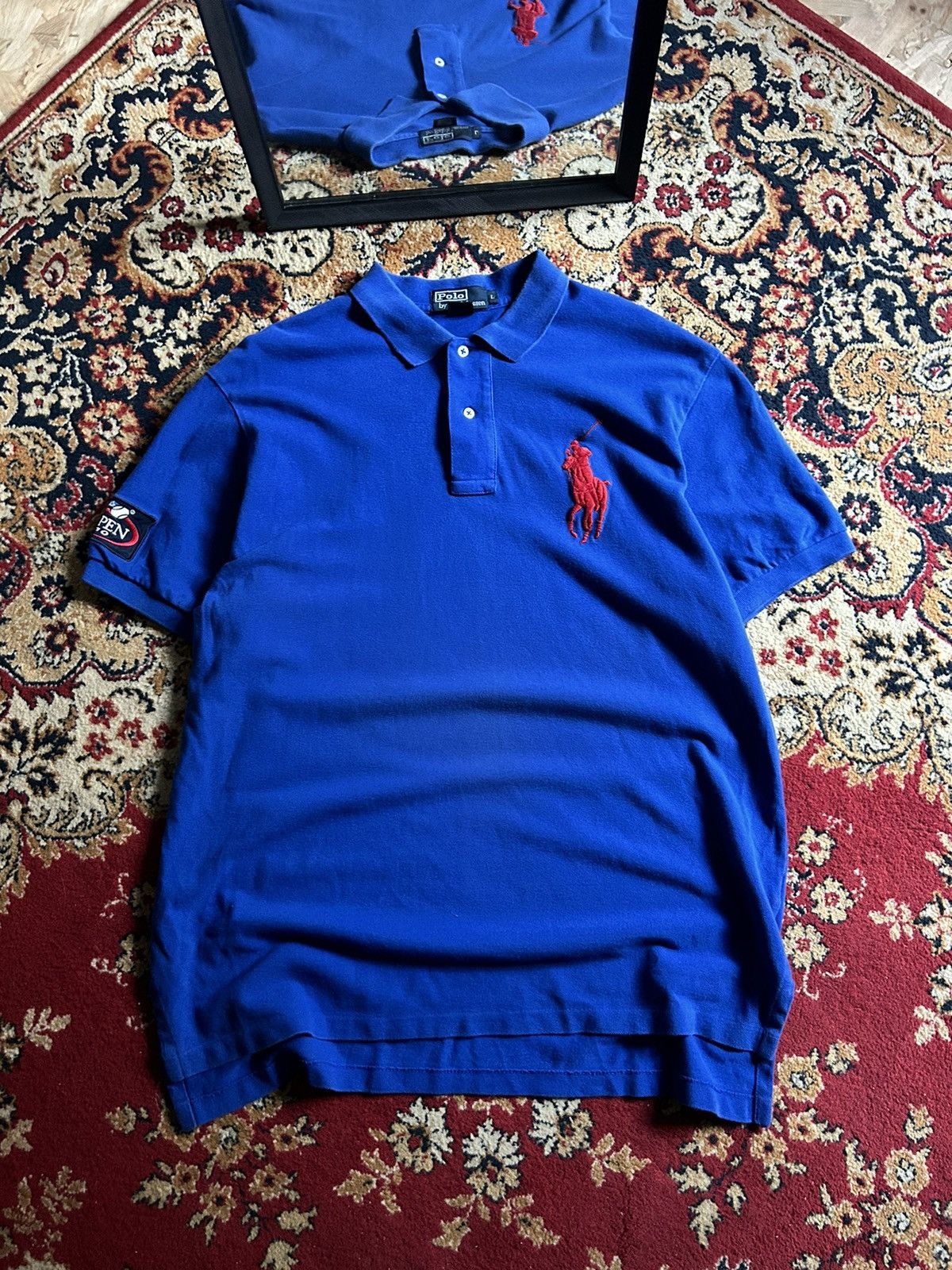 Polo Ralph Lauren × Vintage Polo Ralph Lauren big logo polo shirt | Grailed