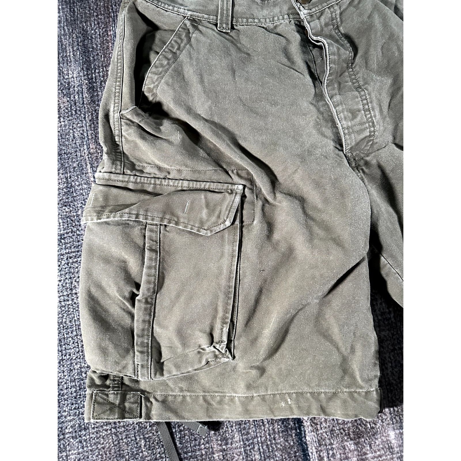 American Eagle Outfitters American Eagle Mens Brown Military Cargo Shorts Size 36 Army Size US 36 / EU 52 - 3 Thumbnail