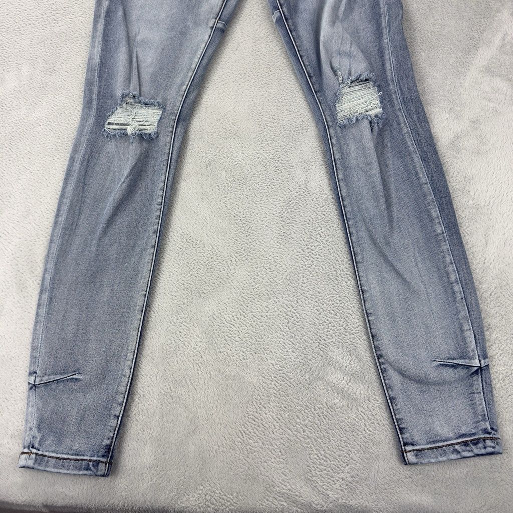 Other Koiiar Men's Size 32 W x 33 L Light Blue Zipper Fly Distress Size US 32 / EU 48 - 9 Thumbnail