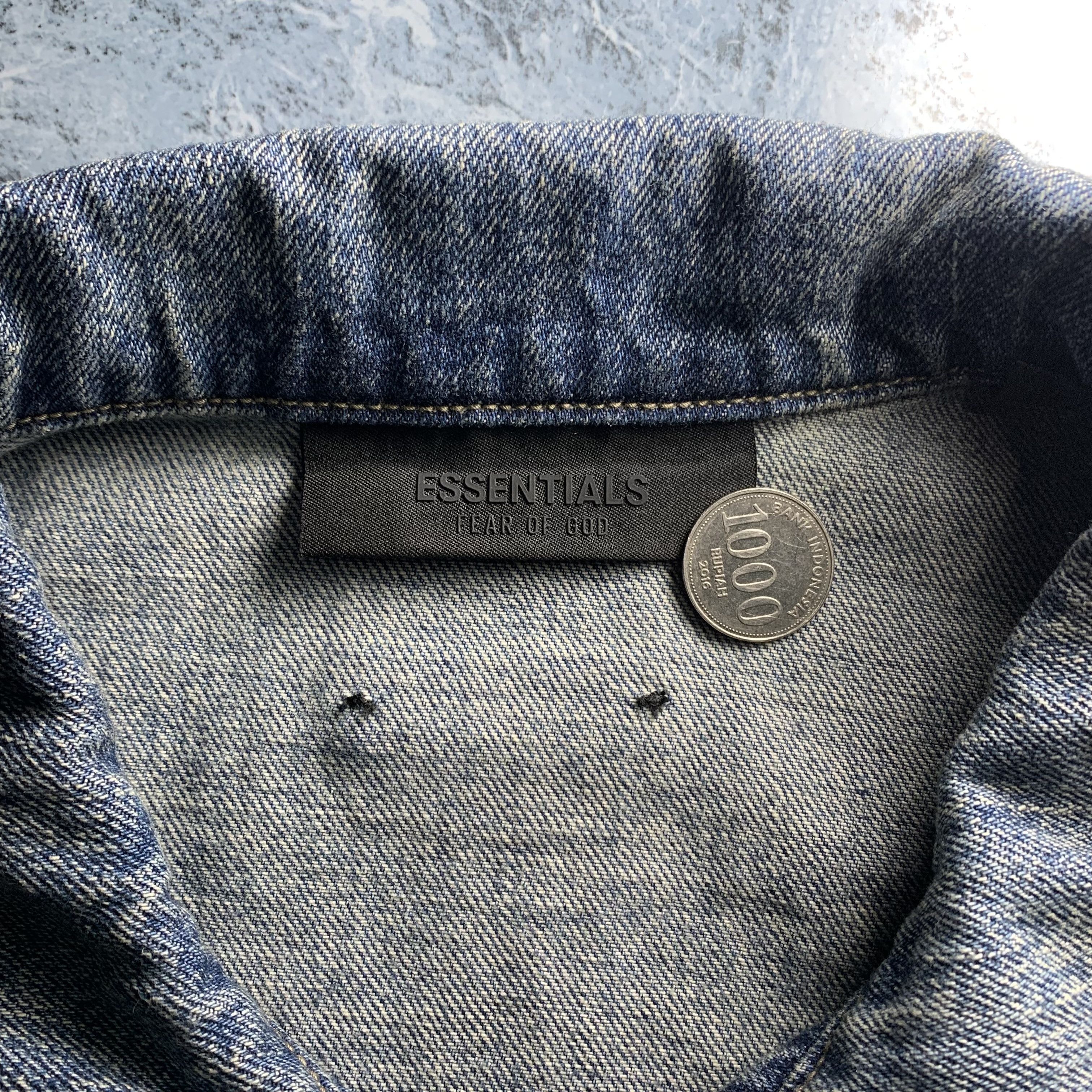 Fear of God Fear of god essentials denim trucker jacket Size US L / EU 52-54 / 3 - 2 Thumbnail