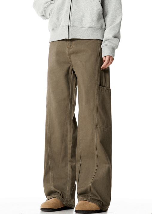 Japanese Brand Retro straight high street loose casual cargo jeans y2k Size US 32 / EU 48 - 3 Thumbnail