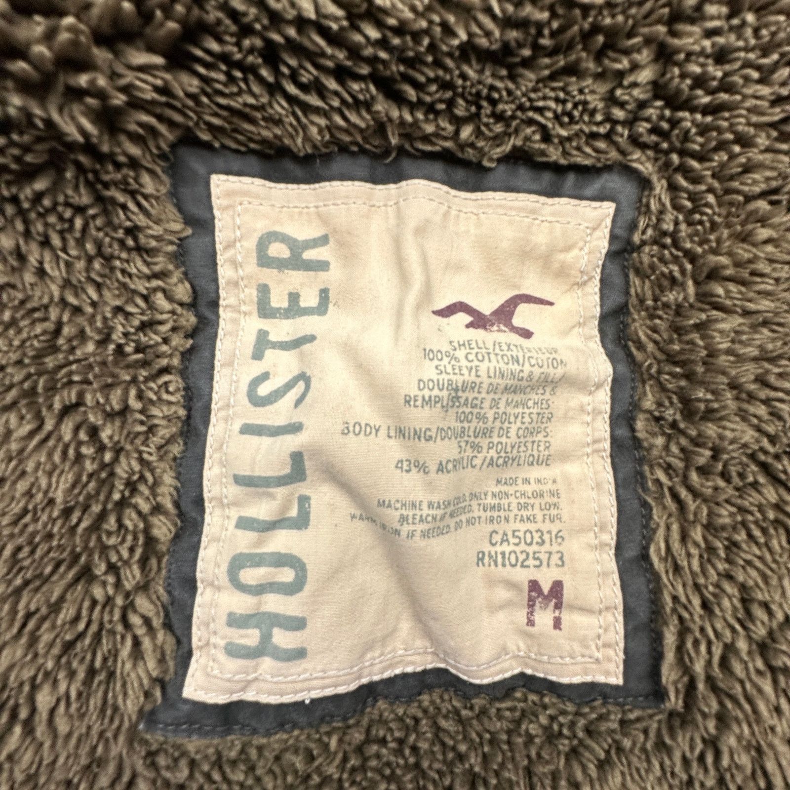 Hollister Hollister Bomber Utility Fur Lined Jacket Medium Distressed Size US M / EU 48-50 / 2 - 3 Thumbnail