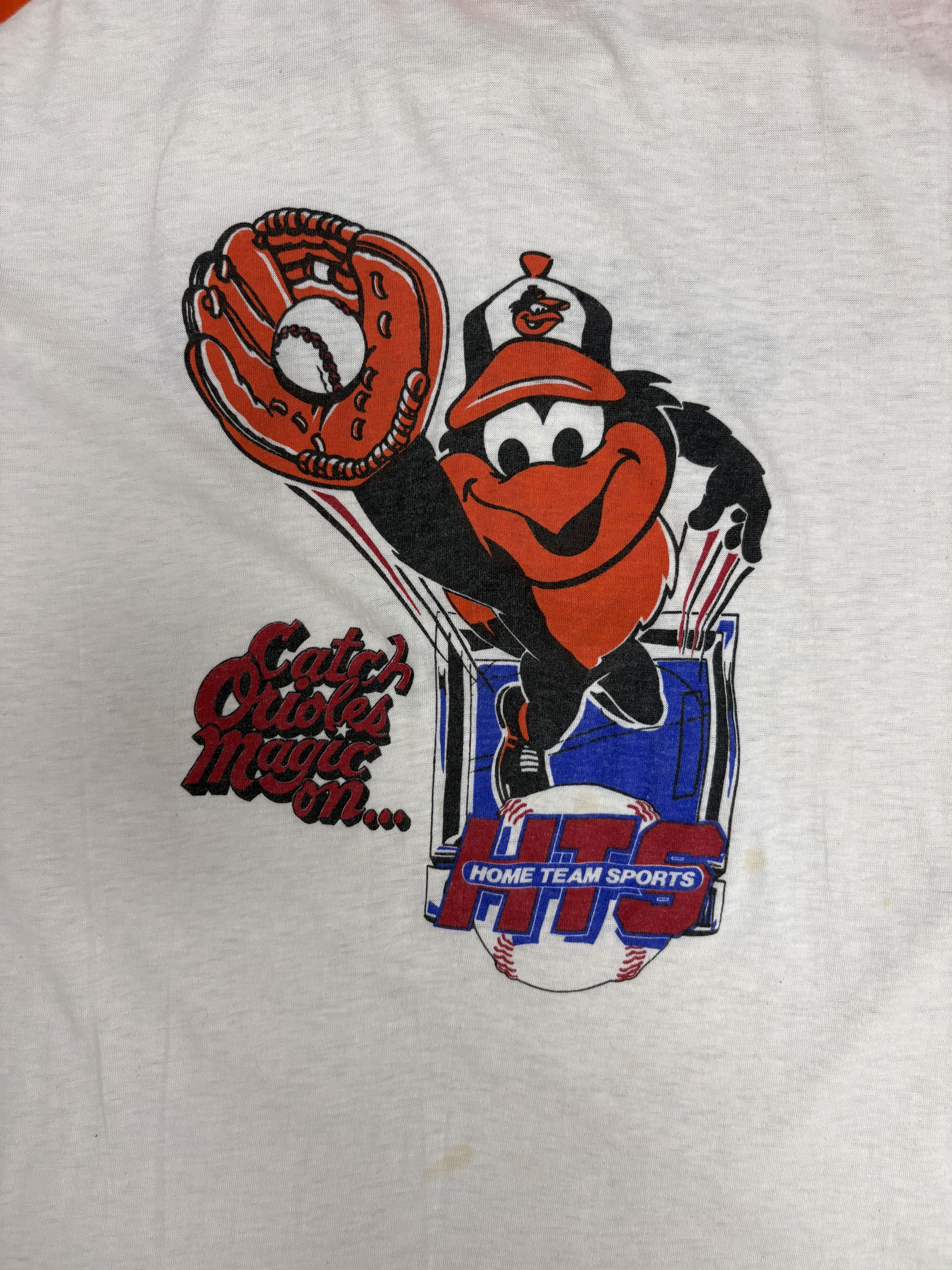 Vintage Baltimore Orioles Catch Orioles Magic Vintage White Shirt Size US XL / EU 56 / 4 - 2 Thumbnail