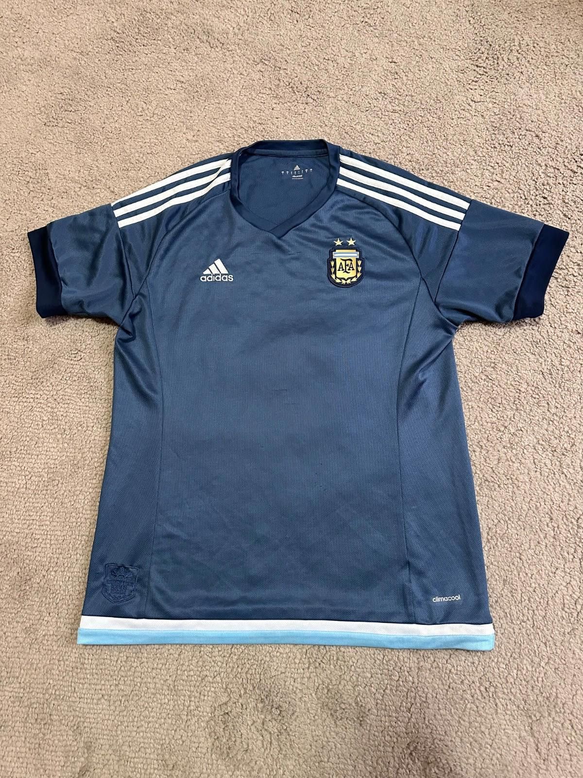 Adidas ARGENTINA ADIDAS 2015 2016 AWAY FOOTBALL SOCCER JERSEY Size US L / EU 52-54 / 3 - 1 Thumbnail