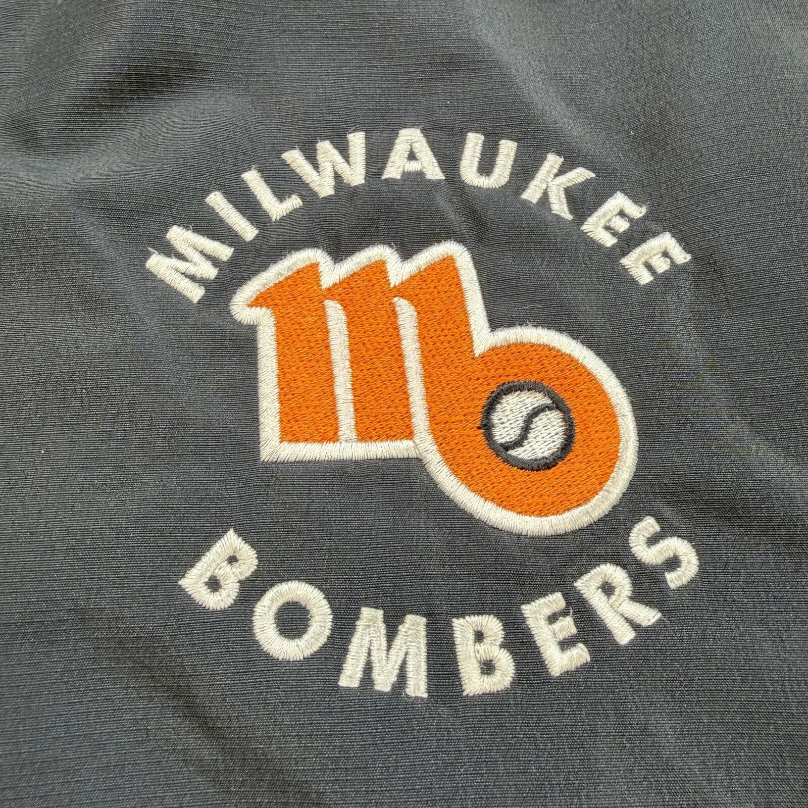 Holloway Vintage Milwaukee Bombers Hooded Jacket Black Embroidered L Size US L / EU 52-54 / 3 - 5 Thumbnail