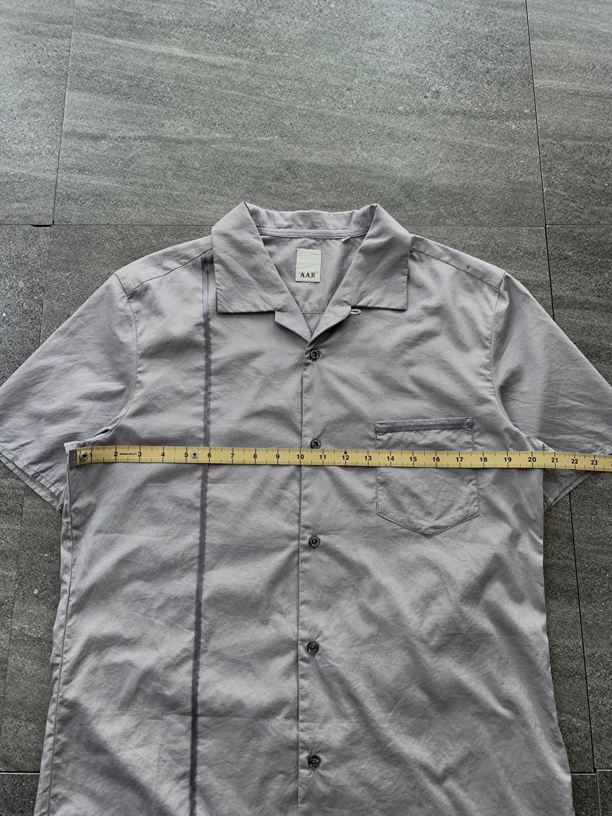 Yohji Yamamoto FREE TAX! AAR Ribbon Paneled Open Collar Shirt Size US M / EU 48-50 / 2 - 13 Thumbnail