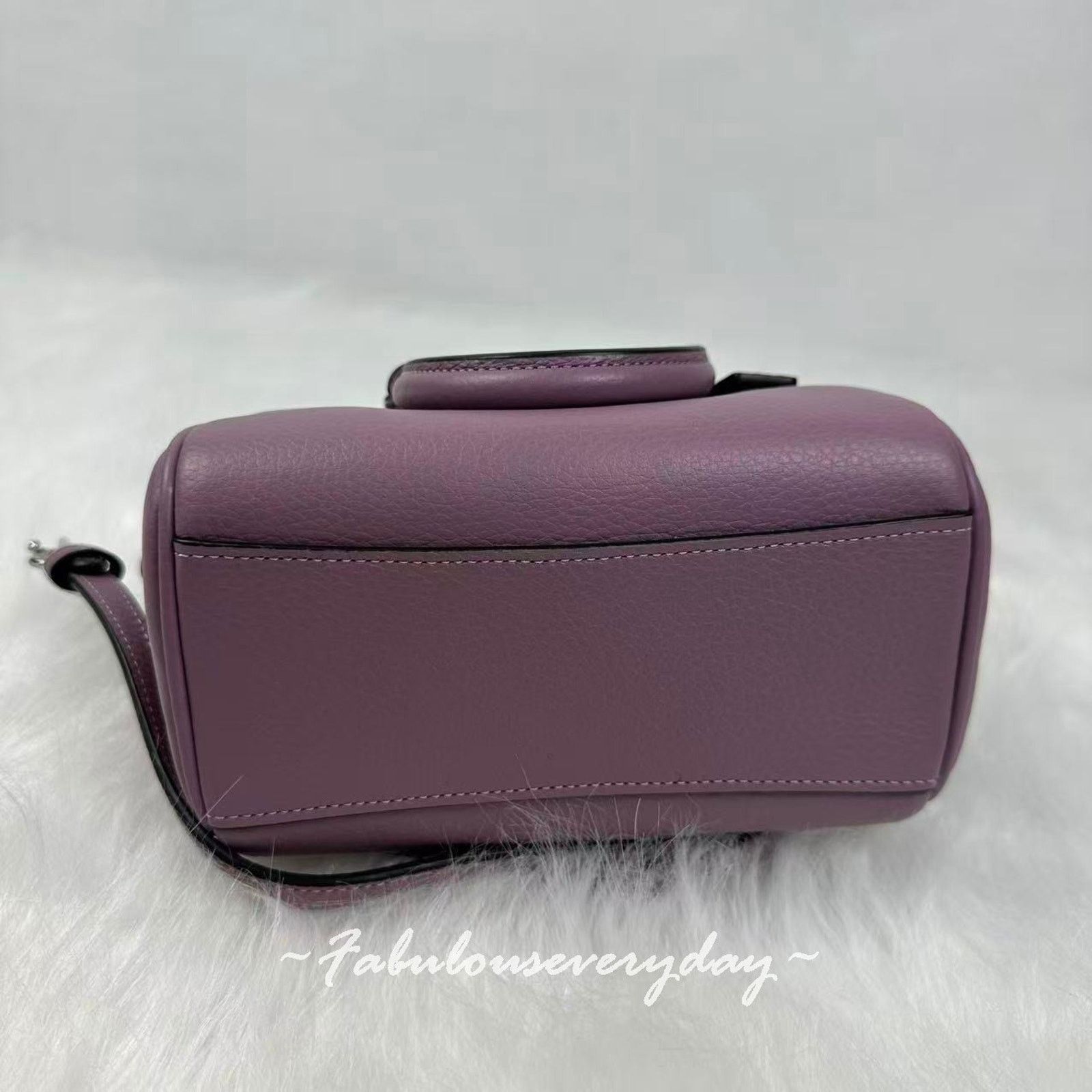 Coach Coach Mini Rowan xbody Leather/Sliver Light Violet Jasmine Size ONE SIZE - 8 Thumbnail