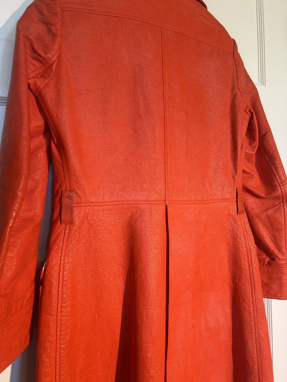 Courreges Courreges Paris Orange Vinyl Trench Coat Size XS / US 0-2 / IT 36-38 - 8 Thumbnail