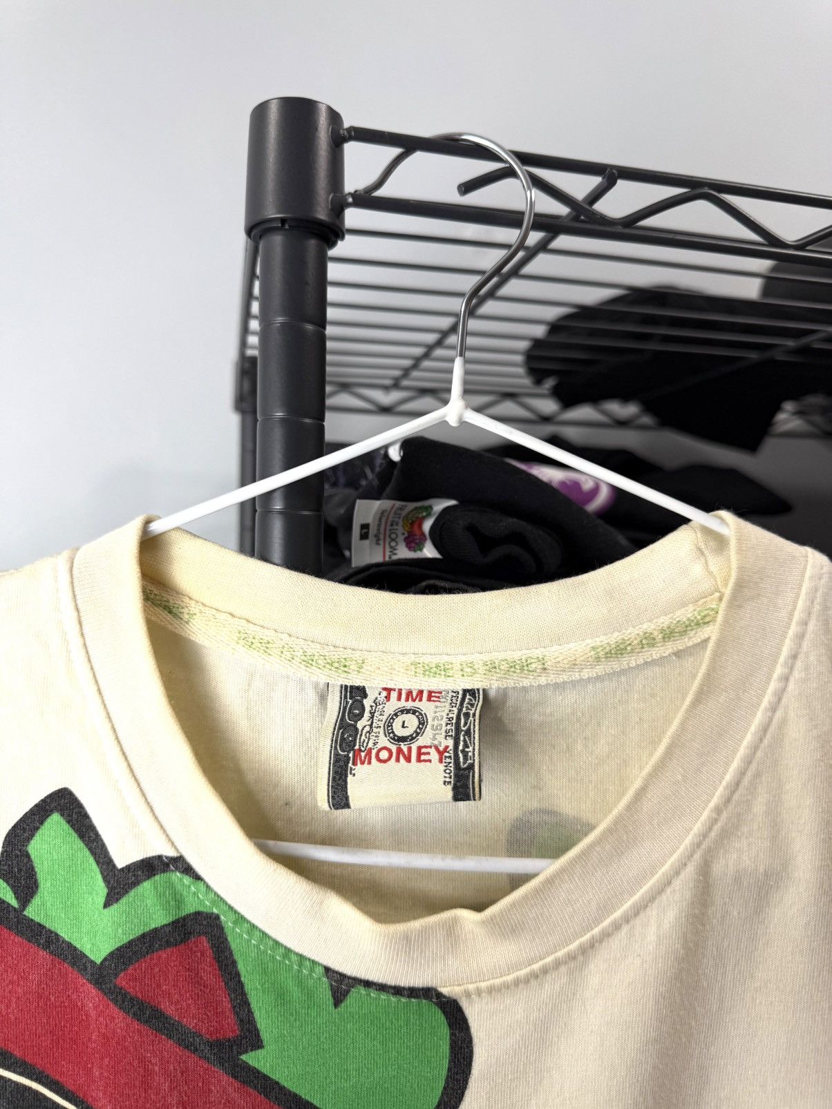 Rap Tees Rare! 1990’s Vintage Graffiti Rap Time Money T Shirt Size US L / EU 52-54 / 3 - 4 Thumbnail
