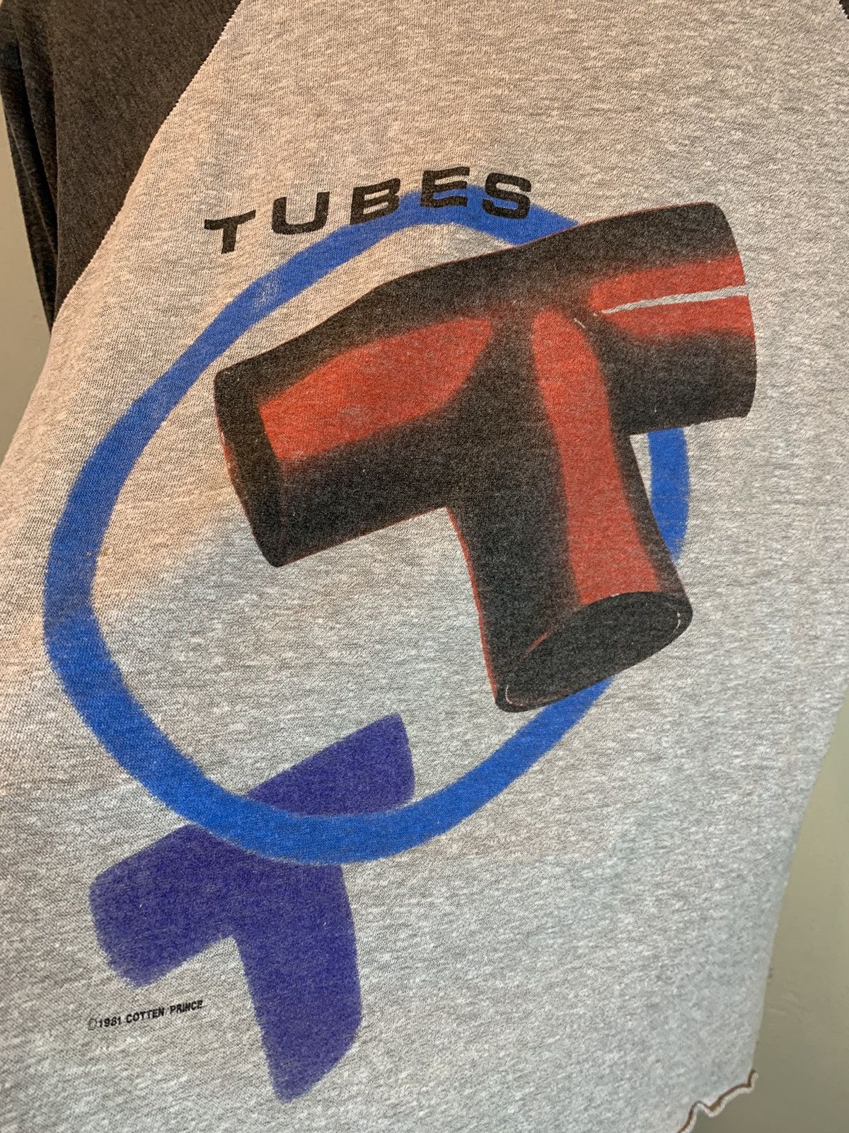 Band Tees RARE* Vintage 1981 The Tubes Single Stitch Tour Raglan Shirt Size US M / EU 48-50 / 2 - 3 Thumbnail