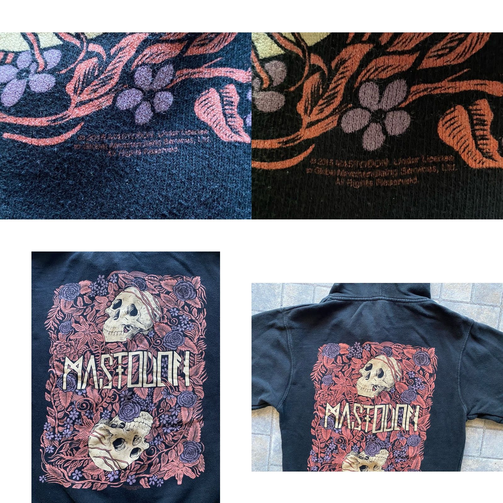 Vintage VINTAGE 2015 Mastodon Hoodie Men’s Small Independent Trading Company Floral Skull Black Full Zip Mens S Size US S / EU 44-46 / 1 - 10 Thumbnail