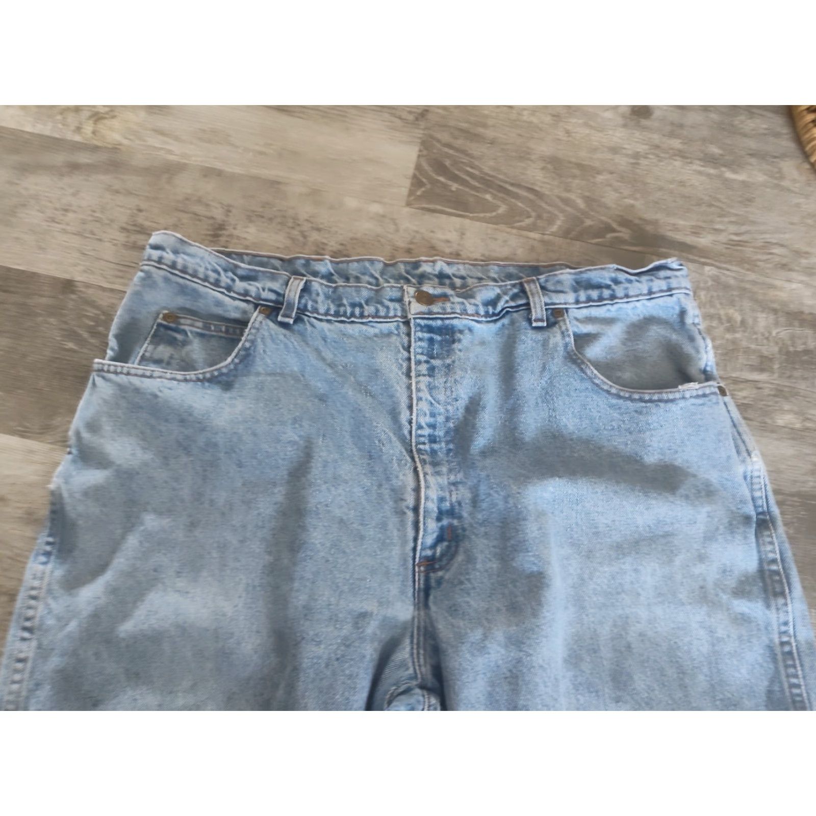 Vintage Vtg Coleman Outdoors Made In USA Men's Blue Jeans 40X30 Distressed VHTF Rare Size US 40 / EU 56 - 4 Thumbnail