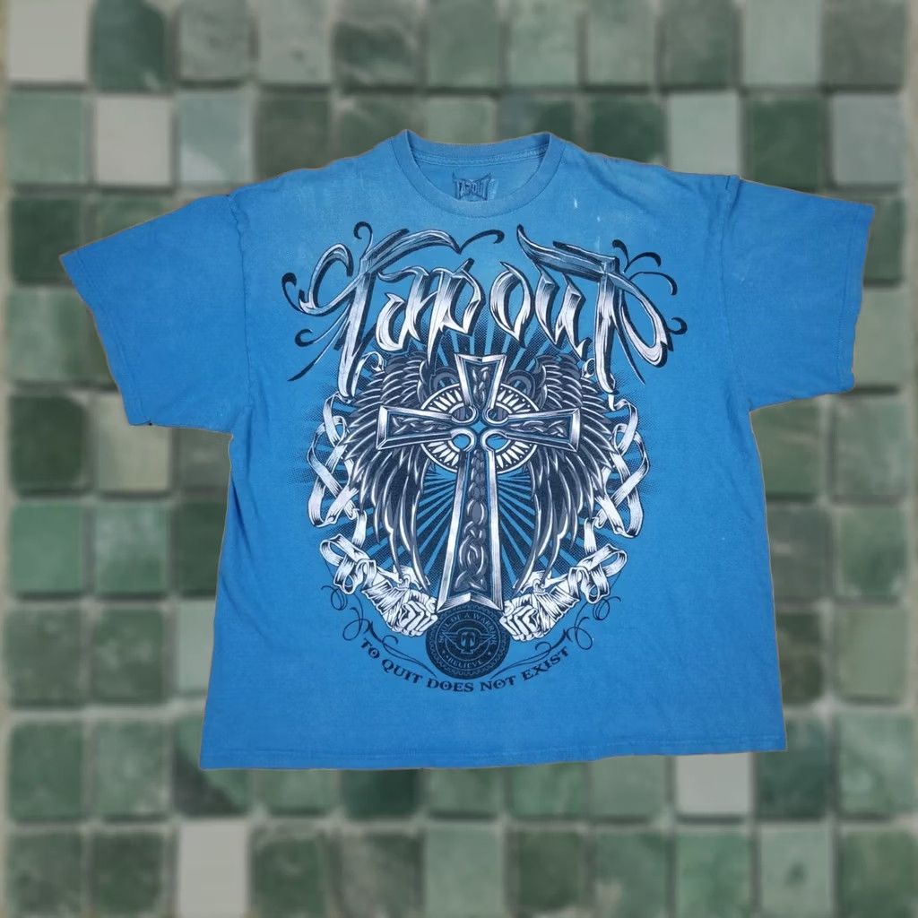 Tapout VINTAGE Tapout MMA UFC MARTIAL ARTS T-SHIRT 2XL Navy Short Sleeve Round Neck Men Shirt Retro Size US XXL / EU 58 / 5 - 1 Thumbnail