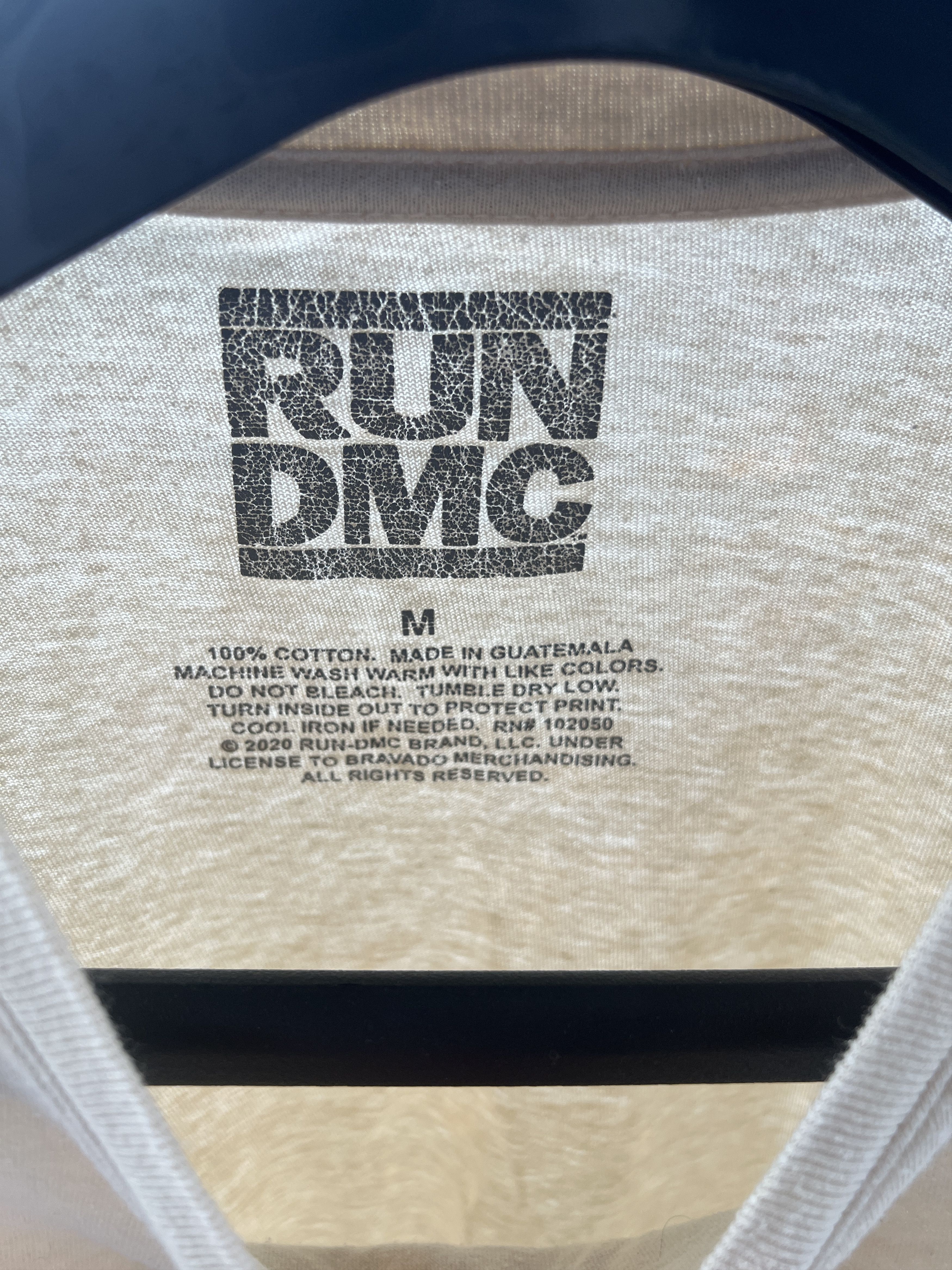 RUN DMC Run DMC Graphic T-Shirt Womens Medium Cream Vintage Size M / US 6-8 / IT 42-44 - 3 Thumbnail