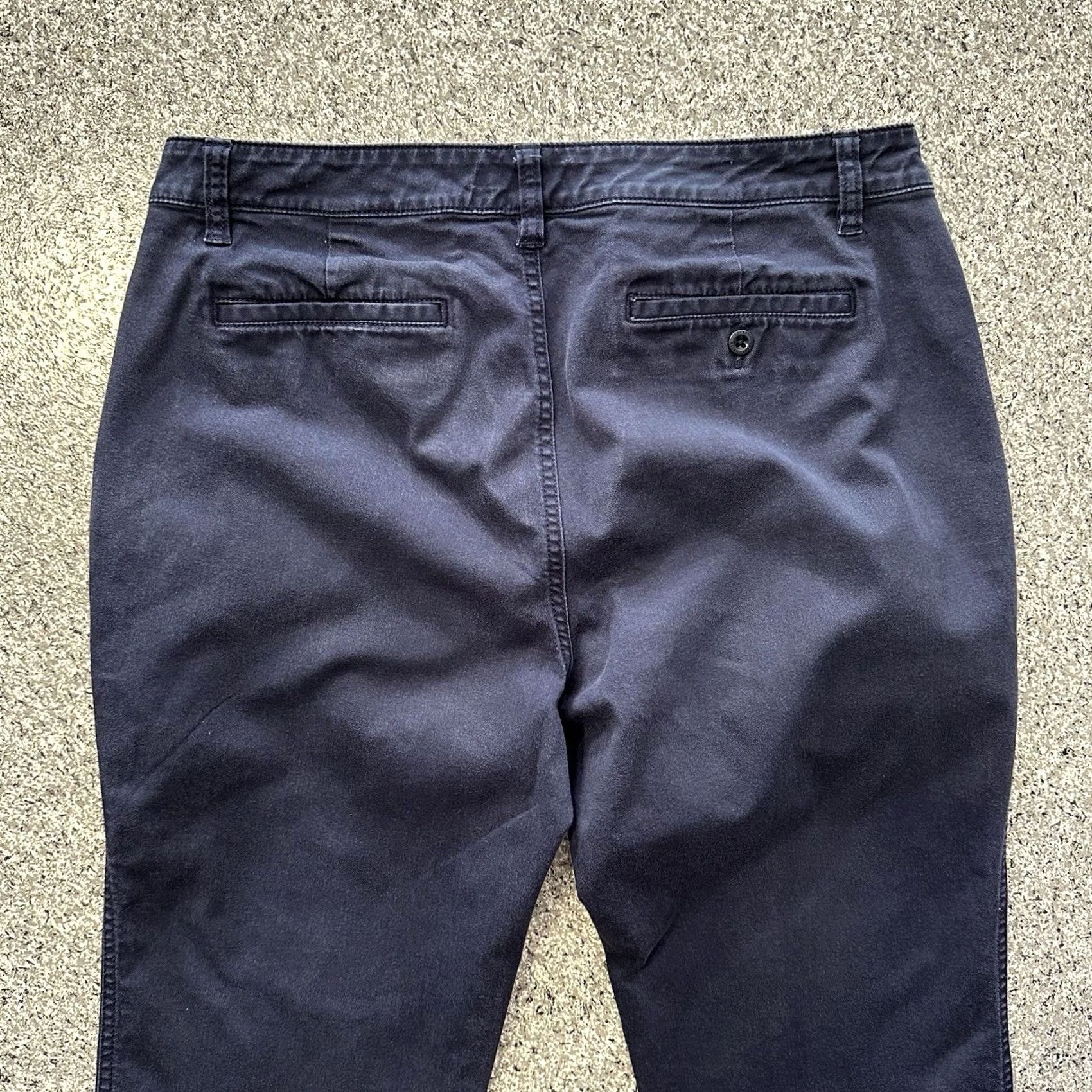 Ralph Lauren Lauren Ralph Lauren Pants Womens 10 Chino Straight Stretch Cotton Twill Navy Blue 33x28 Size 24" / US 00 / IT 34 - 5 Thumbnail