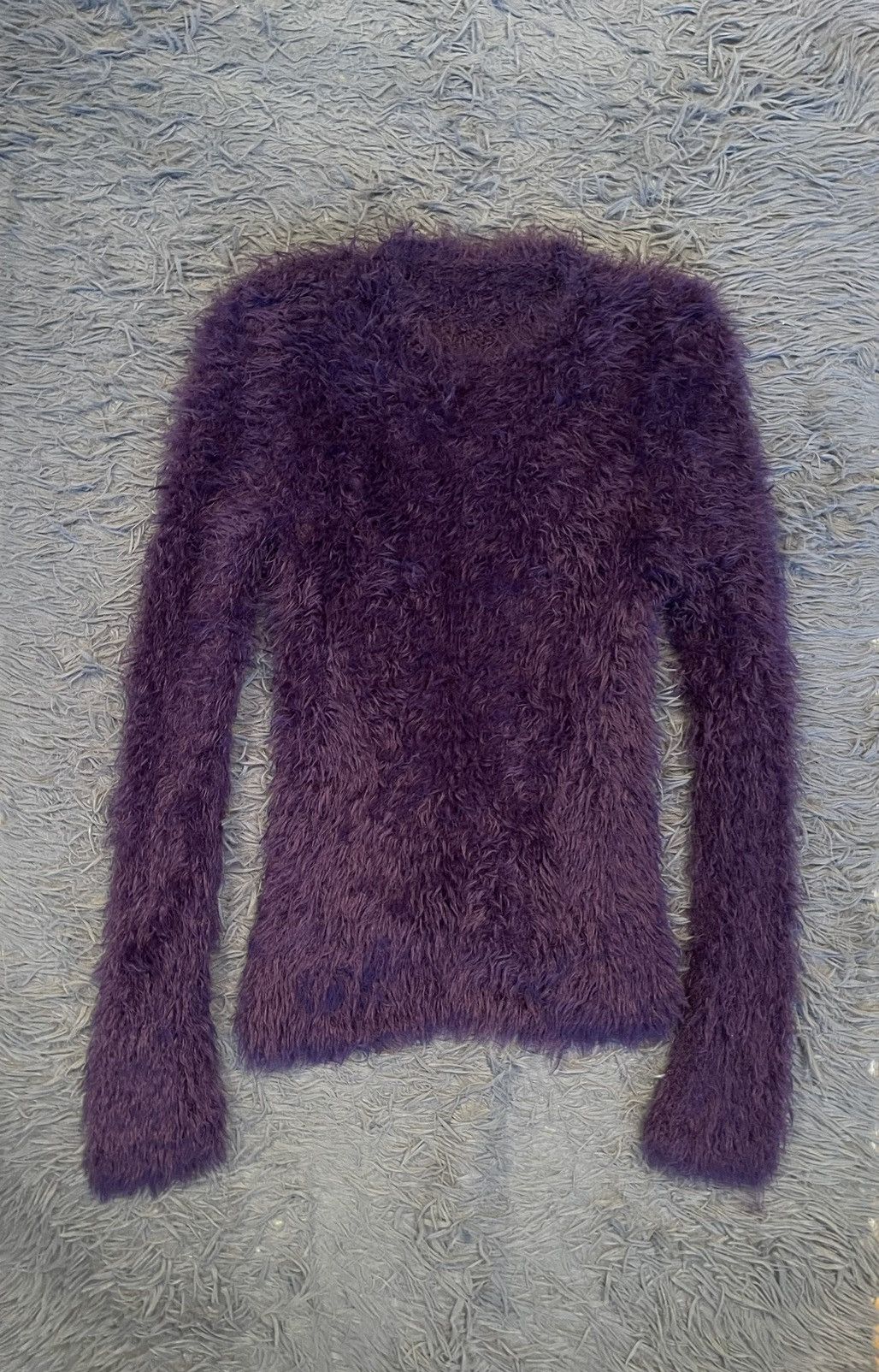 Y2K fuzzy mohair japanese style long sleeves sweater