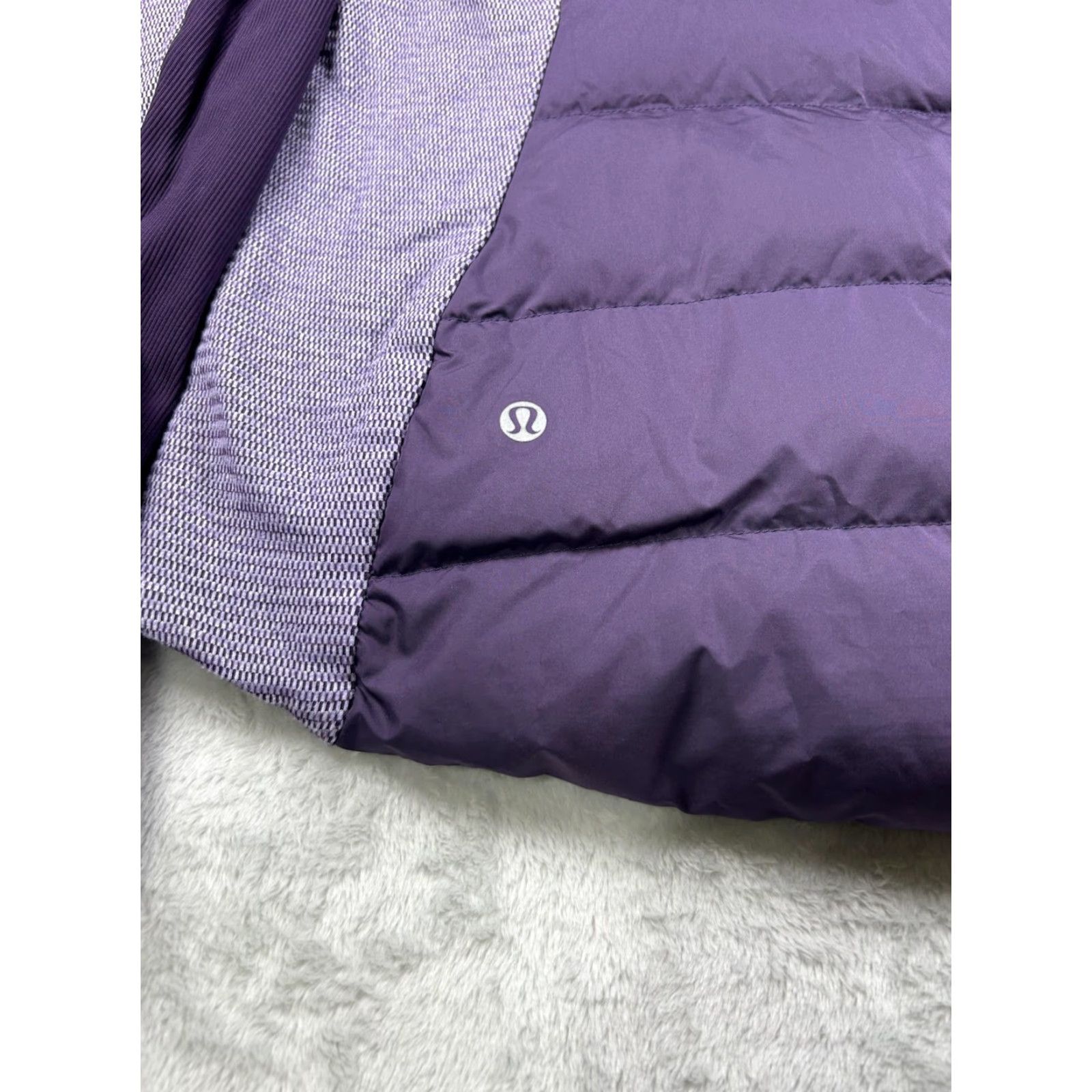 Lululemon VINTAGE Lululemon Puffer Jacket Womens 8 Down Hooded Zip Pockets 800 Fill Purple Long Sleeve Shirt Womens Size M / US 6-8 / IT 42-44 - 7 Thumbnail