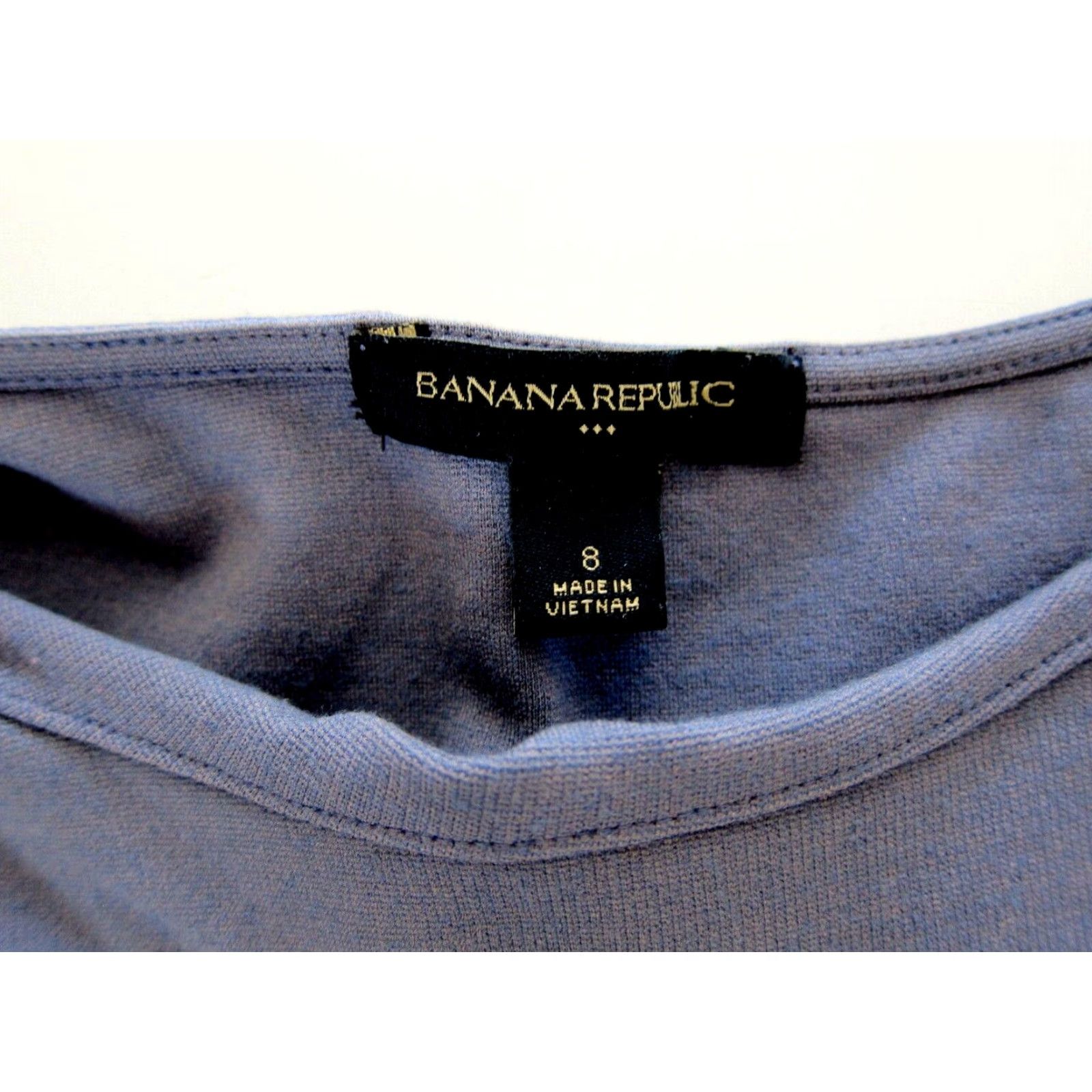 Banana Republic Banana Republic Rayon Stretch Blue Sleeveless Ruched Sheath Shift Dress 8 Size M / US 6-8 / IT 42-44 - 4 Thumbnail