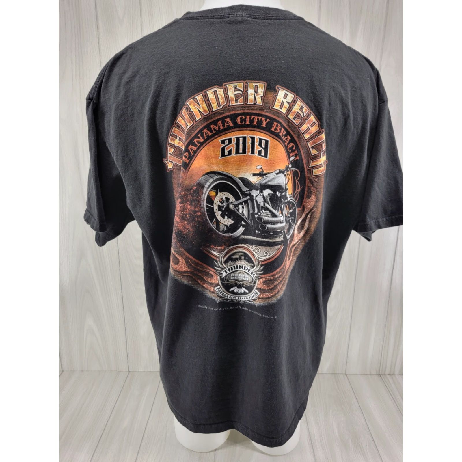 Vintage Thunder Beach 2019 T Shirt Mens 3XL Black Panama City Motorcycles Shirt Vintage No N/A Size US XXL / EU 58 / 5 - 2 Thumbnail