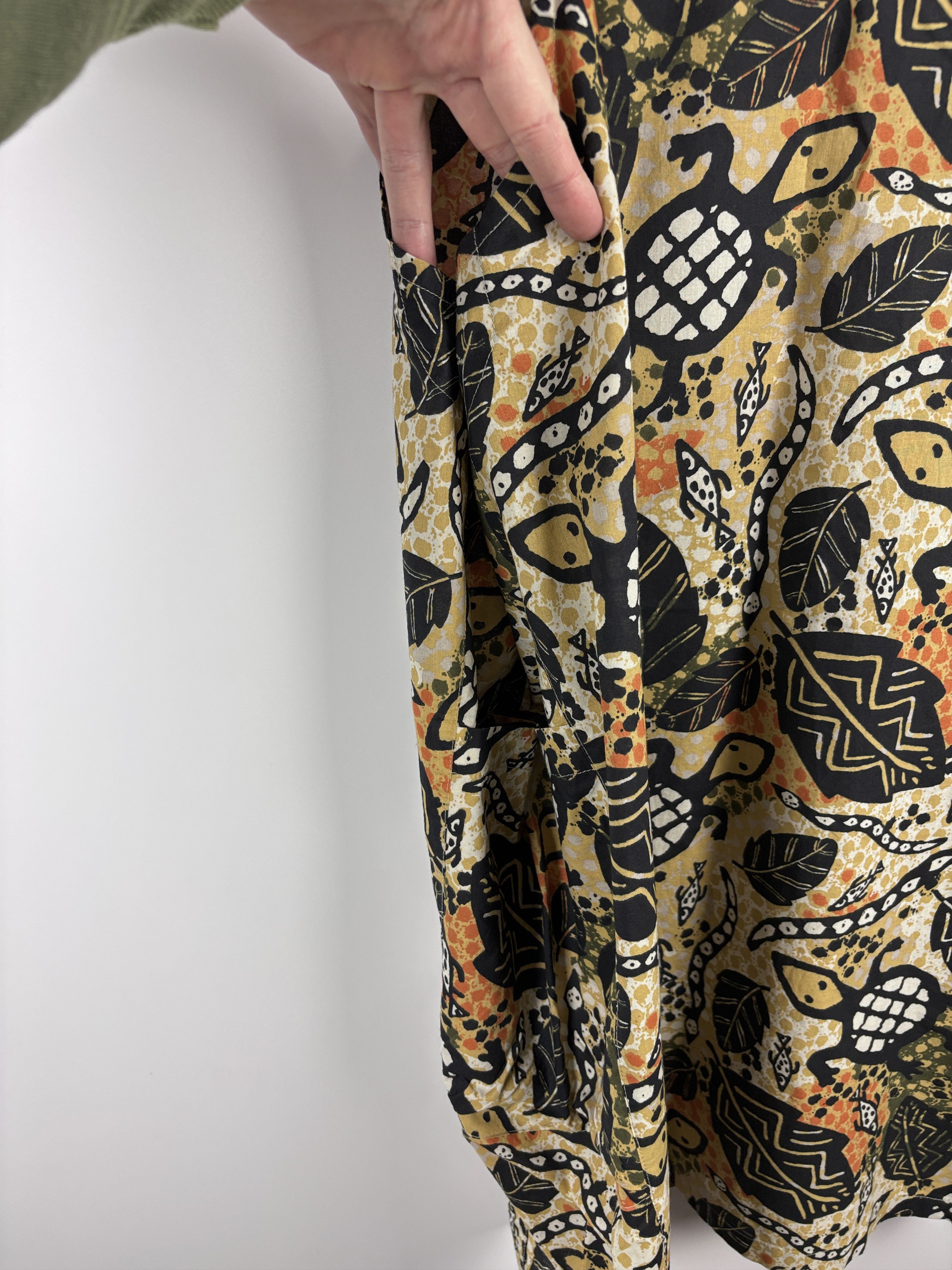 Gudrun Sjoden Gudrun Sjoden Turtle Floral Pattern Organic Cotton Dress S/M Size M / US 6-8 / IT 42-44 - 9 Thumbnail