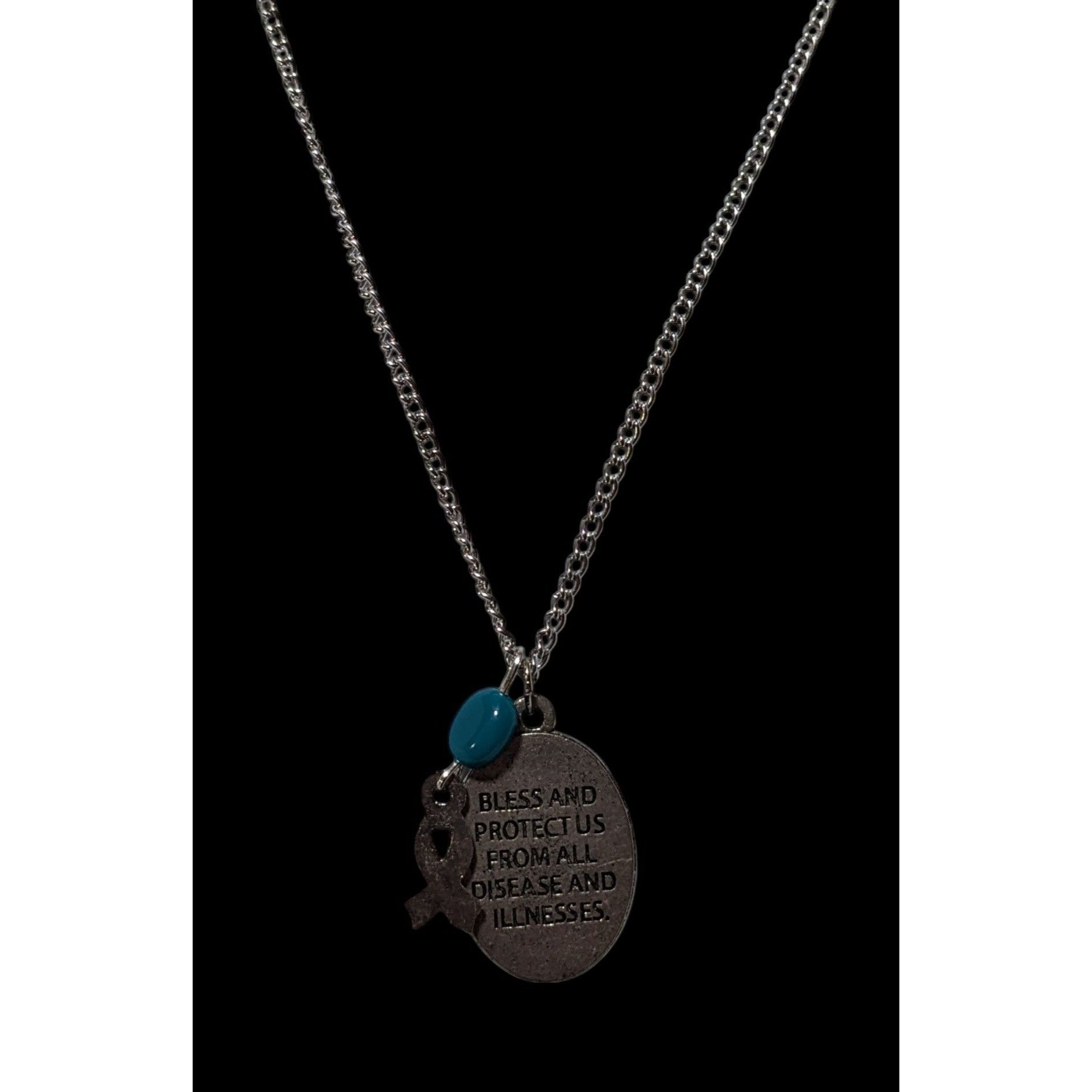 Other St. Peregrine Pray For Us Cancer Awareness Charm Necklace Size ONE SIZE - 6 Thumbnail