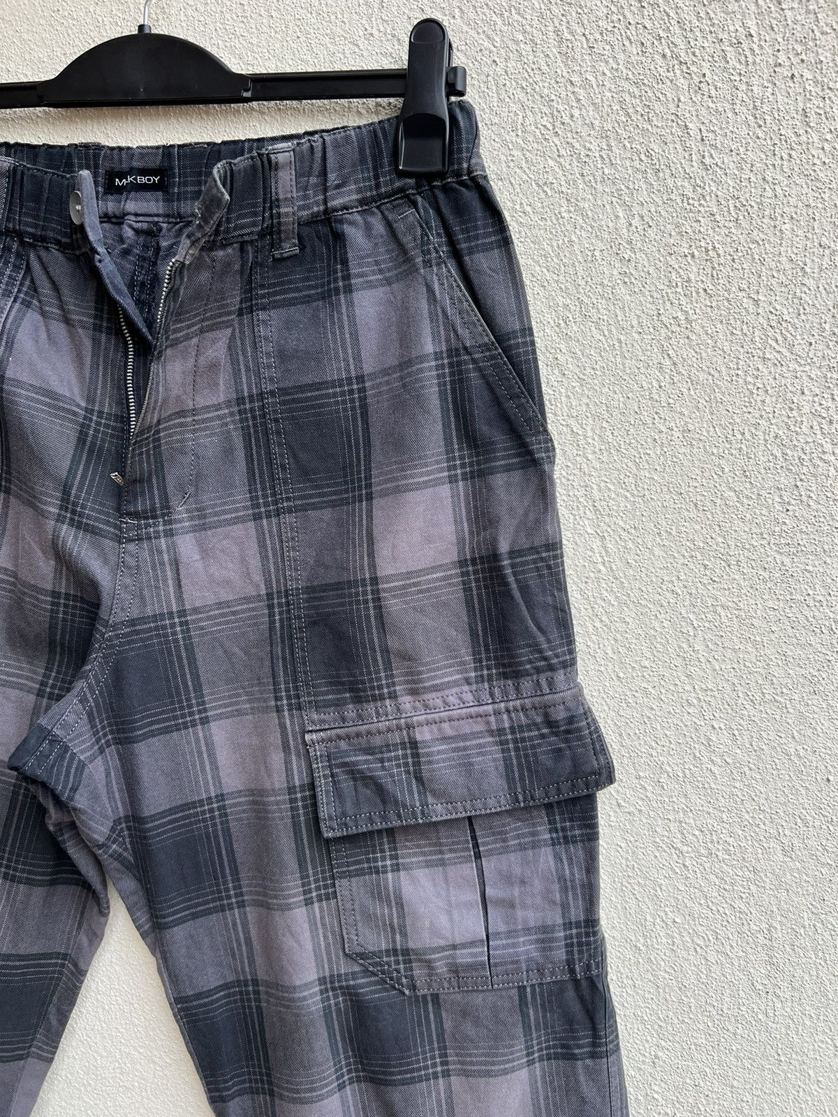 Vintage VTG MILK BOY Japan Check Cargo Trouser Pant Size US 30 / EU 46 - 12 Thumbnail