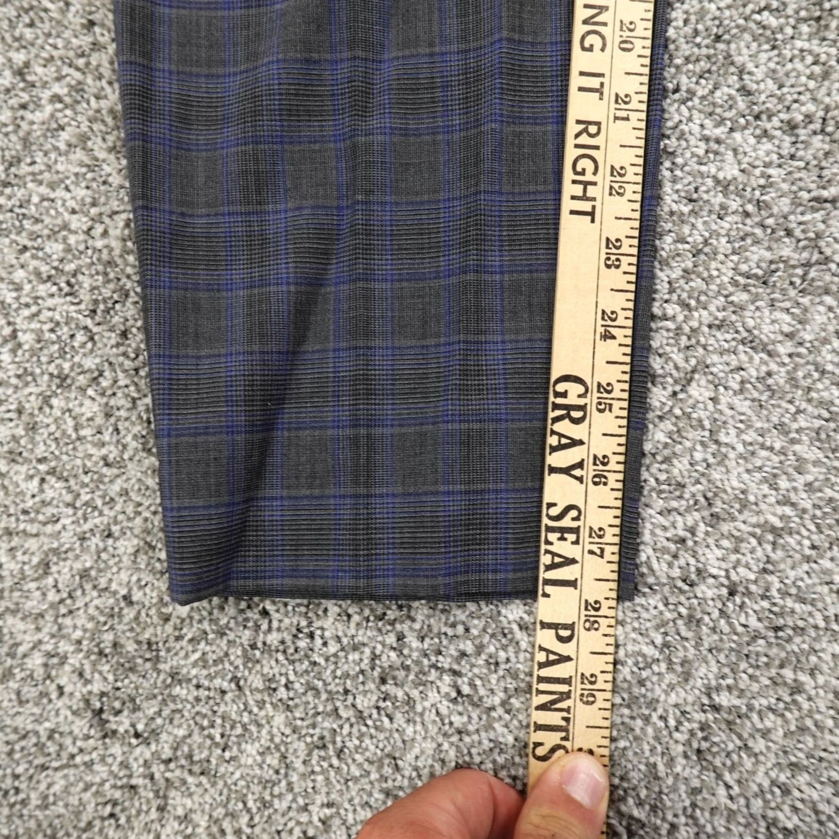 Vintage Hugo Boss Pants Mens 34X28 Gray Wool Chino Trouser Slacks Drawstring Stretch Dress Pants Regular Mens 34 Gray Front Flat Pocket Wool/Polyester/Spandex Size US 34 / EU 50 - 3 Thumbnail