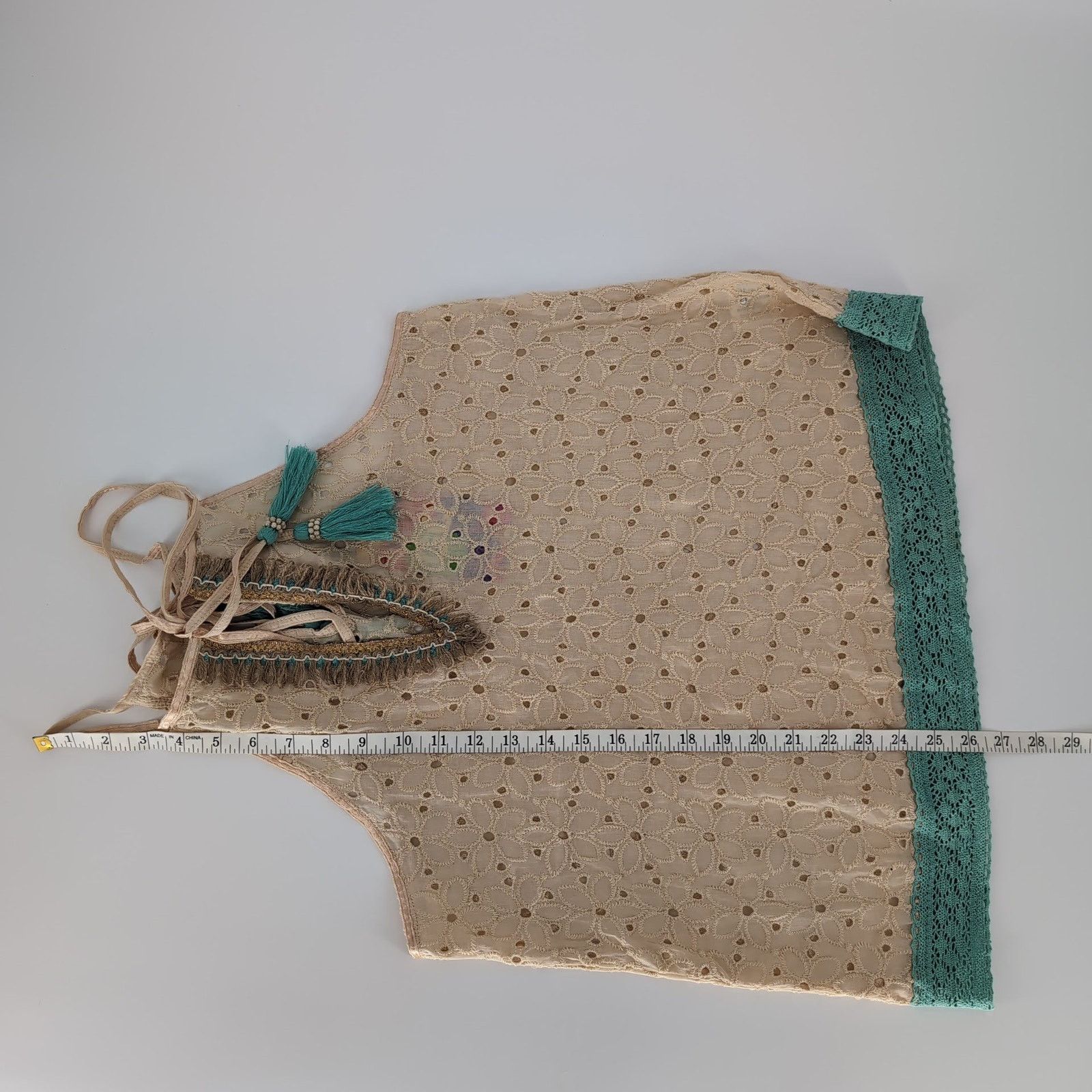 Other Gypsy Queen Paris Collection Eyelet Halter NWT Top Size M/L Size M / US 6-8 / IT 42-44 - 10 Thumbnail