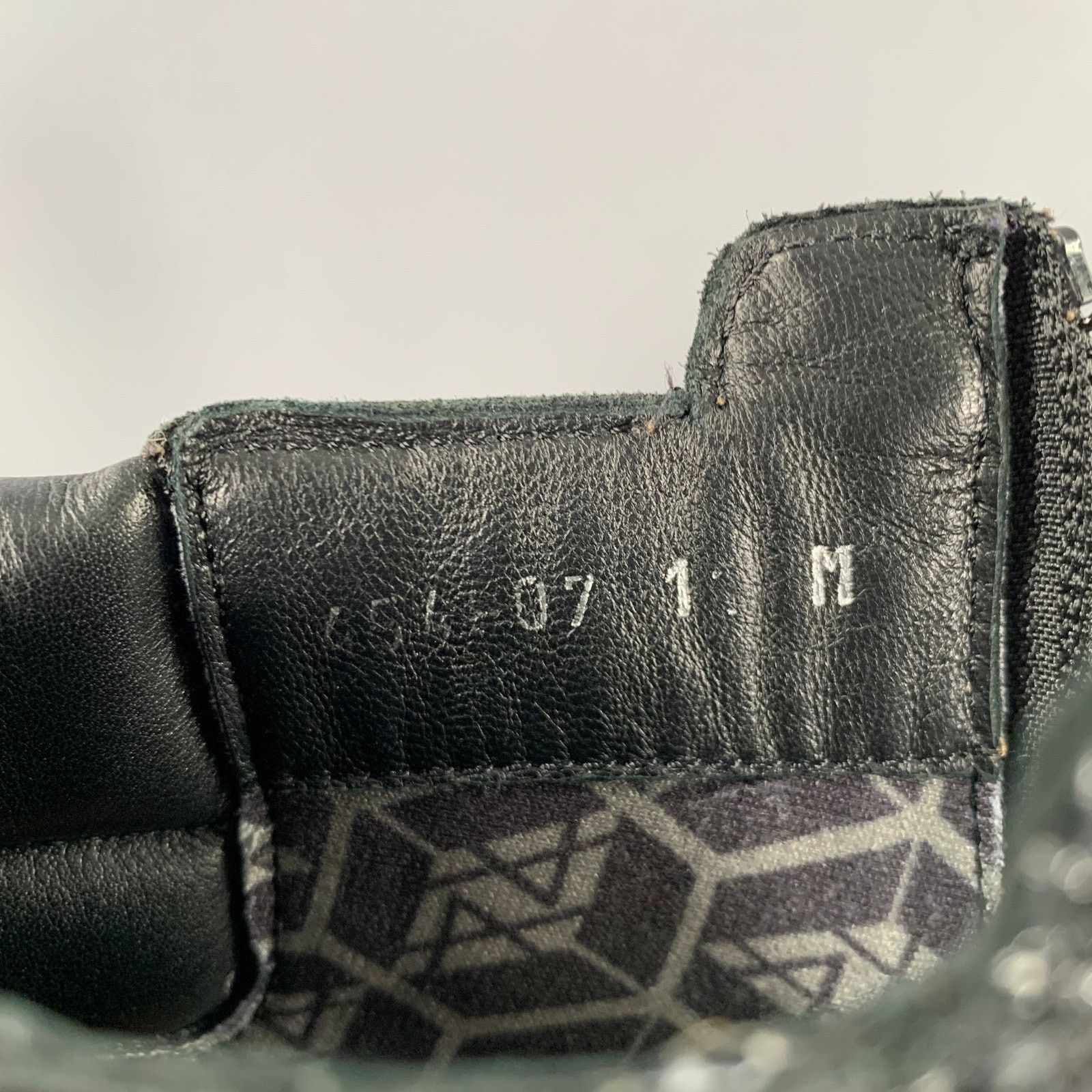 Aquatalia AQUATALIA Size 11 Black Leather Croc Embossed Zip Up Boots Size US 11 / IT 41 - 8 Thumbnail