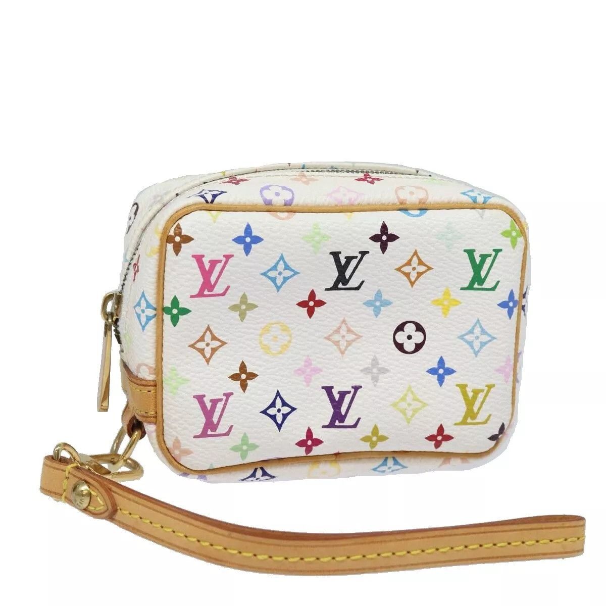 Louis Vuitton LOUIS VUITTON Monogram Multicolor Trousse Wapity Pouch White Size ONE SIZE - 1 Thumbnail