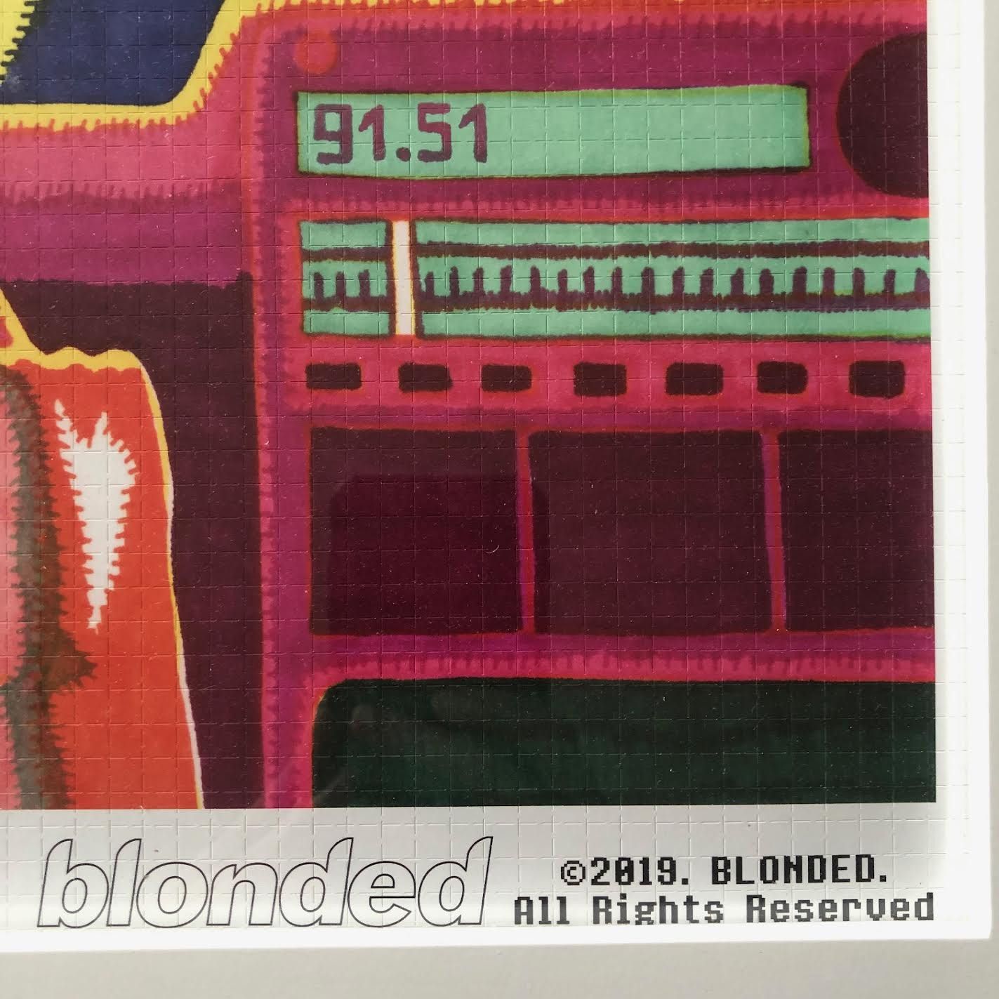 ミュージシャン FRANK OCEAN ACID POSTER Frank Ocean - Blonded Acid Poster (FRAMED) - Rare Art Print
