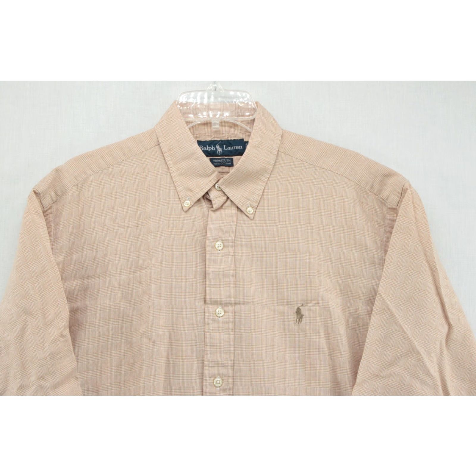 Ralph Lauren VINTAGE Ralph Lauren Shirt Yarmouth Men’s 16-33 Brown Houndstooth Long Sleeve Size US L / EU 52-54 / 3 - 2 Thumbnail