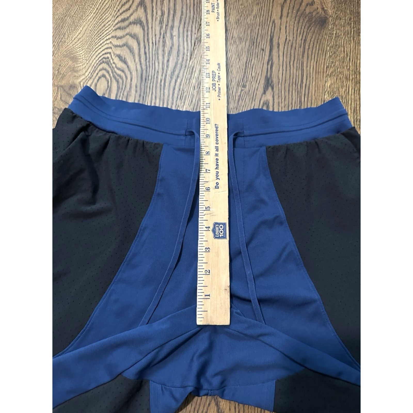 Lululemon Lululemon Men's Athletic Shorts Onyx Blue Black M7A95S 8” Inseam Medium Regular Fit Breathable Drawstring Elastic Waist Cross Training Size US 31 - 7 Thumbnail