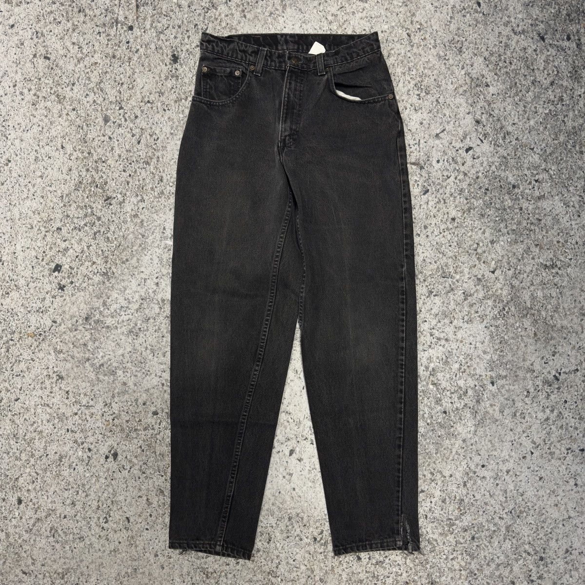 Levi's 90s Levi’s 560 Faded Black Loose Tapered Jeans ERD Grunge Size US 31 - 1 Thumbnail