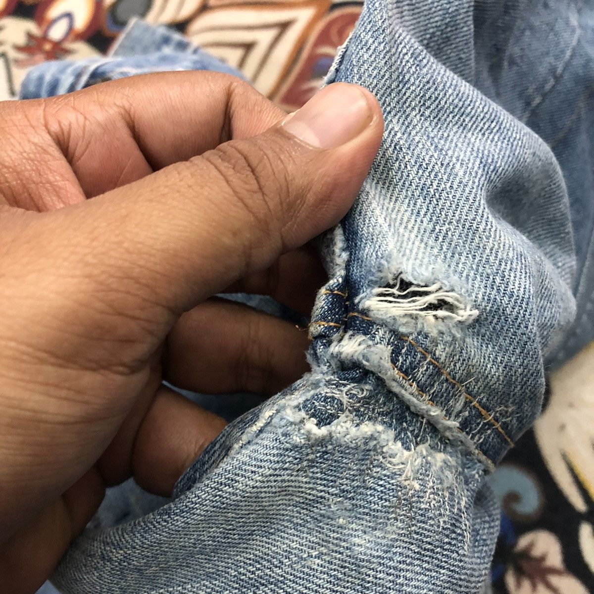 Issey Miyake By Issey Miyake!! Tsumori Chisato Patchwork Denim Pants Size 30" / US 8 / IT 44 - 18 Thumbnail
