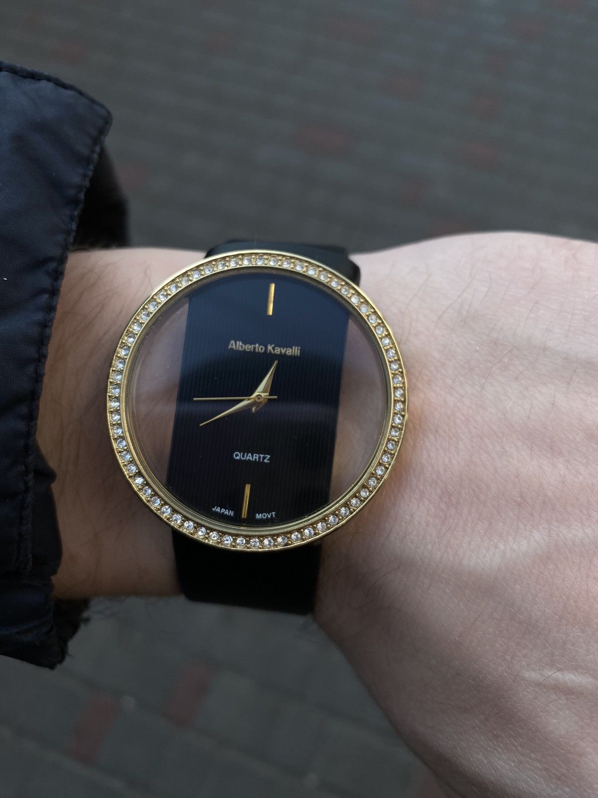Japanese Brand × Vintage Alberto Kavalli Gold Watch | Japanese Quartz Size ONE SIZE - 2 Thumbnail