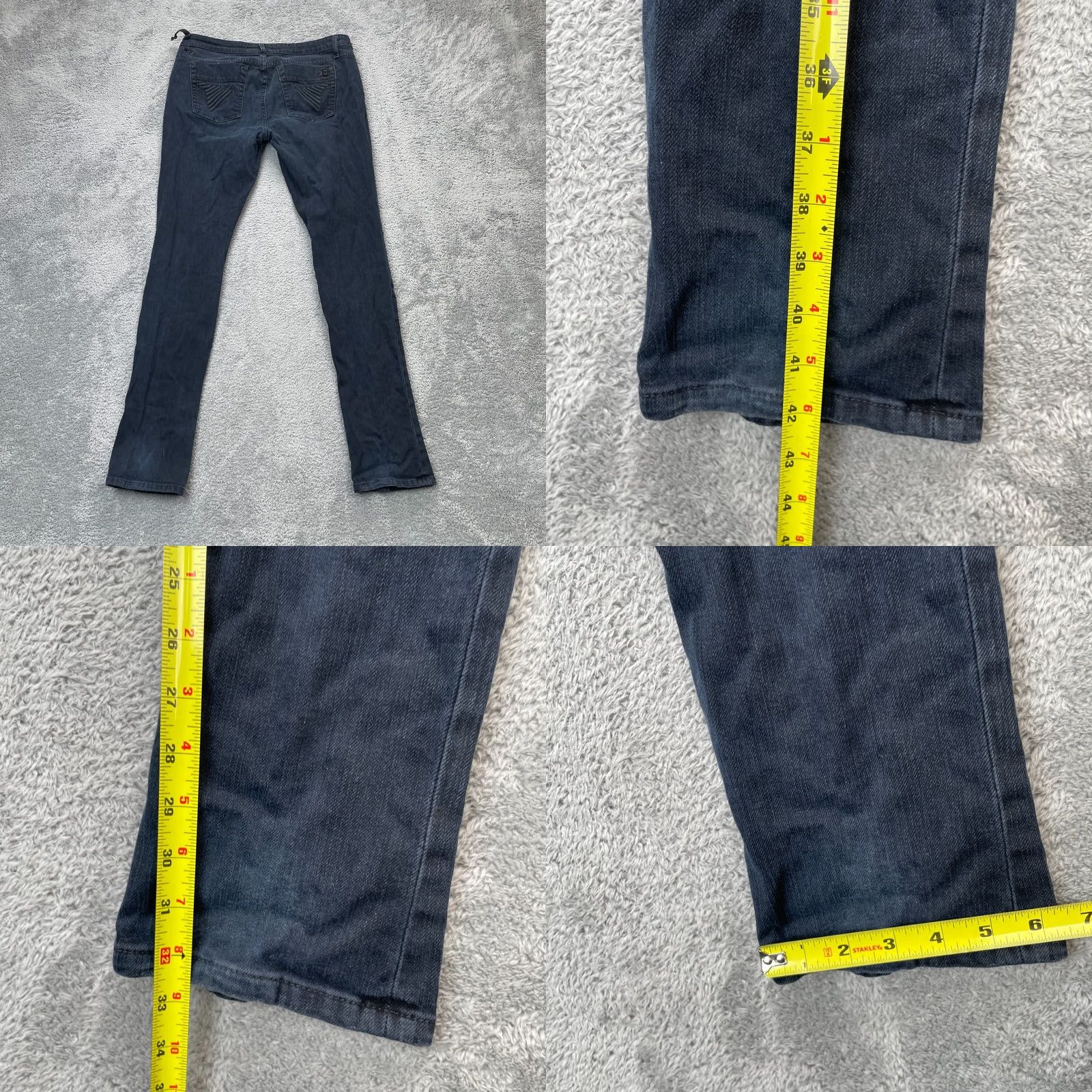 Vintage Joes Jeans Mens 32 Blue Skinny Denim Cotton Logo Stretch Dark Wash Preppy Jeans Regular 5-Pocket Mens Size US 34 / EU 50 - 8 Thumbnail
