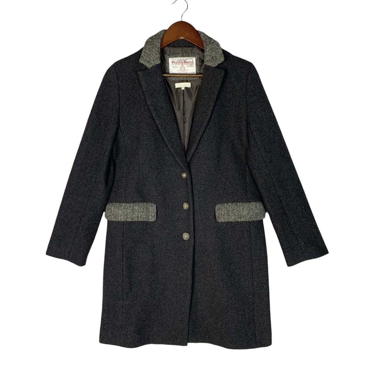 Harris Tweed × Vintage Vintage Harris Tweed x Earthy Wool Long Coat Size S Size S / US 4 / IT 40 - 1 Thumbnail