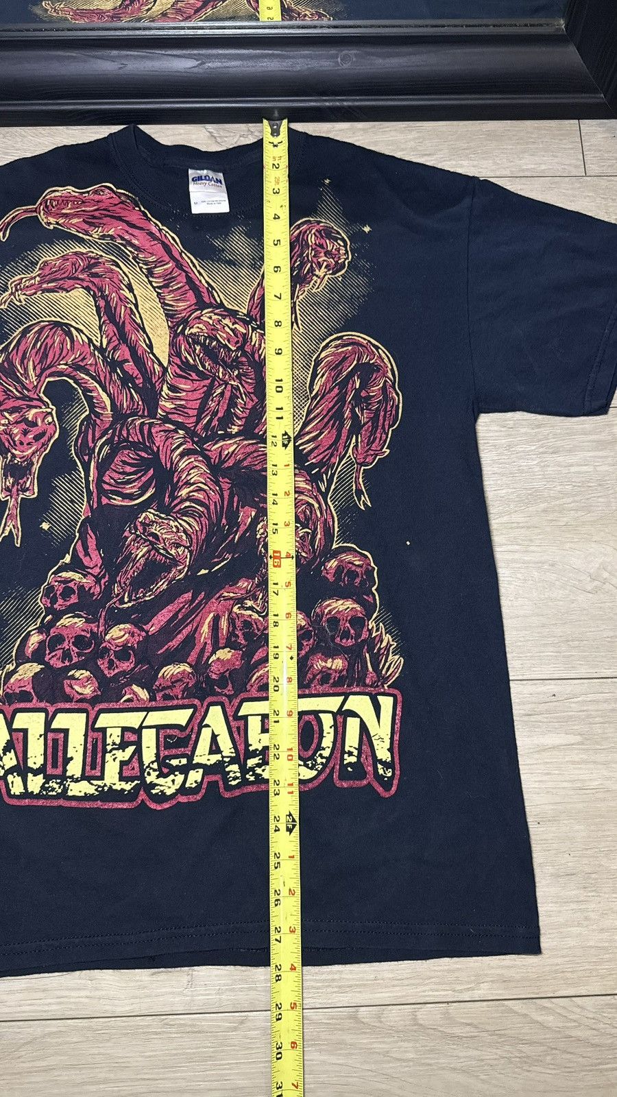 Giant Y2K 2000s Allegaeon Death Metal Band Tee Shirt Size US M / EU 48-50 / 2 - 4 Thumbnail