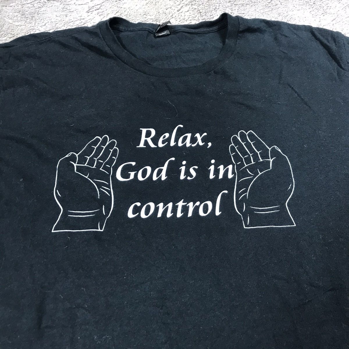 Vintage Vintage Y2K Sun Faded Graphic Tee Relax God Control Streetwe Size US XL / EU 56 / 4 - 1 Thumbnail