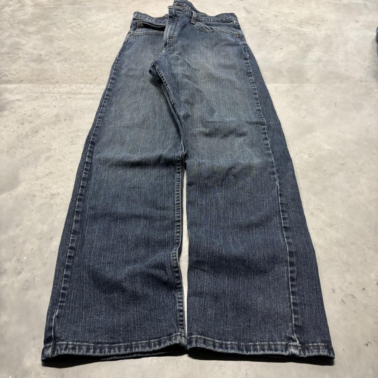 Japanese Brand × Vintage Crazy Vintage Y2K/2000s Grunge Dark Wash Denim Jeans! Size US 34 / EU 50 - 3 Thumbnail