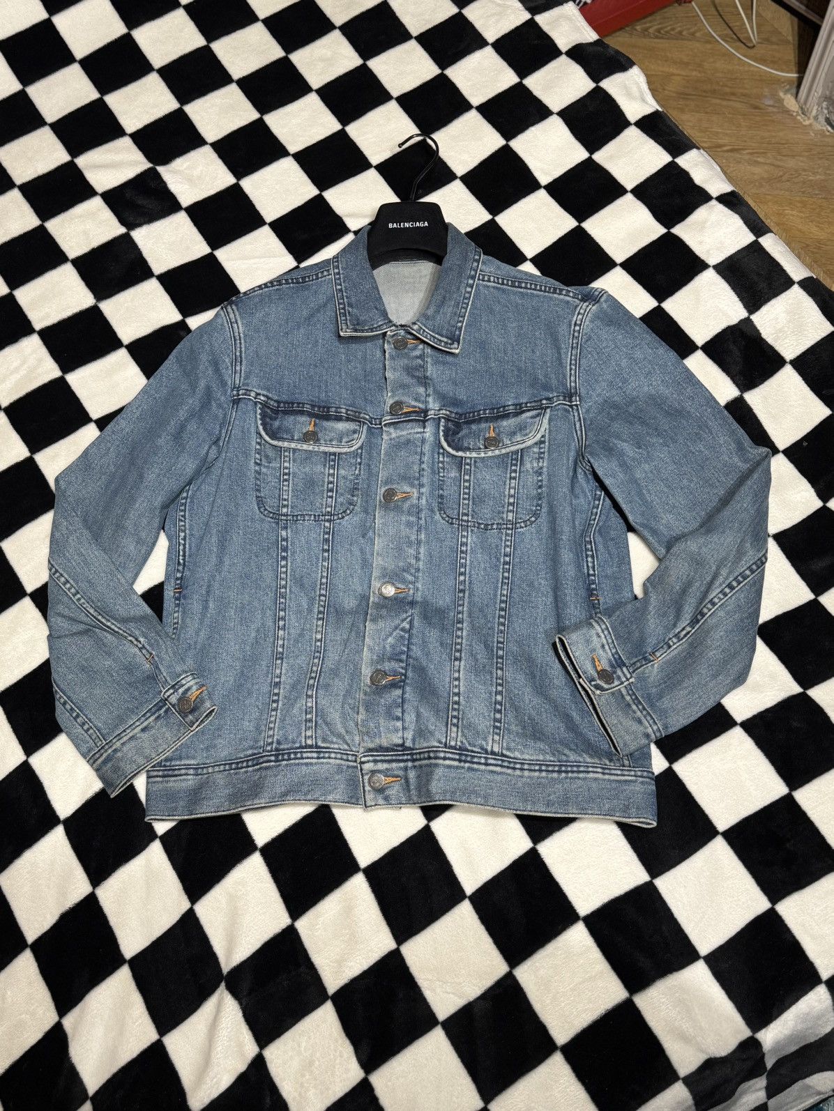 A.P.C. CLASSIC MEDIUM WASH DENIM JACKET JEANS SLIM Size US XL / EU 56 / 4 - 2 Thumbnail