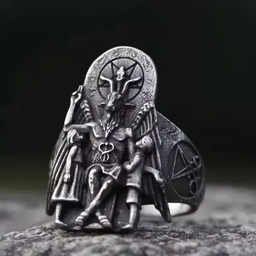 Japanese Brand Lucifer Satan Signet Ring🔥🔥🔥 Size ONE SIZE - 2 Thumbnail