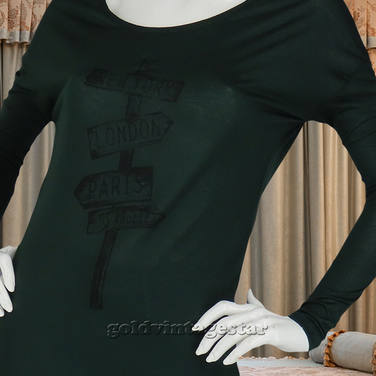 Other Native Outsiders Crossroads Long Sleeve Tee Top Blouse Size S / US 4 / IT 40 - 1 Thumbnail