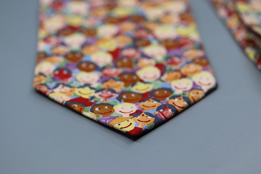 Other Save the Children Tie with Colorful Smiling Faces Print Size ONE SIZE - 10 Thumbnail