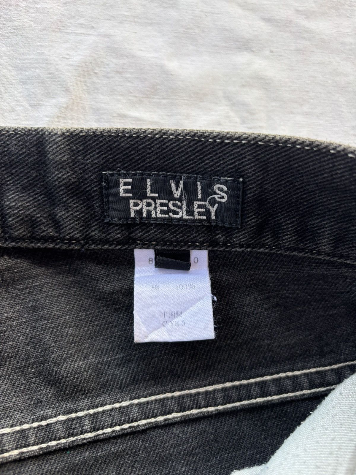 POST ARCHIVE FACTION (PAF) 🔥ELVIS PRESLEY LOOSE BLACK WIDE JEANS Size US 28 / EU 44 - 10 Thumbnail