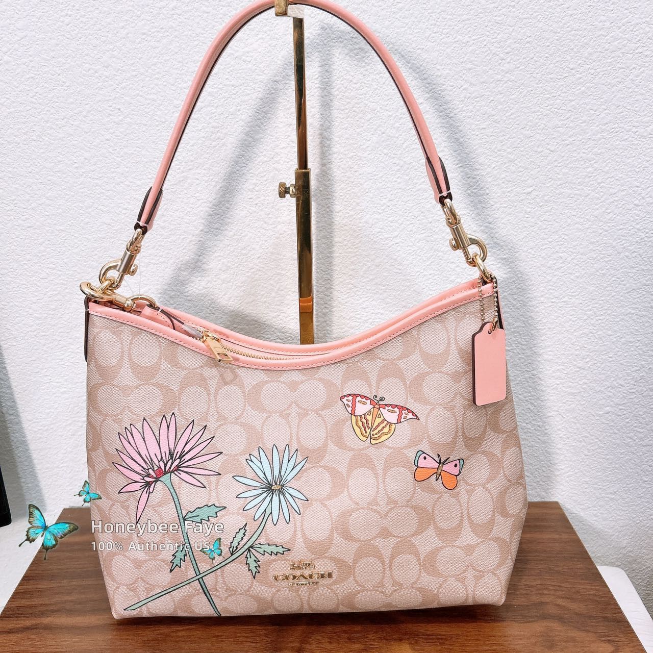 Coach Observed By Us Laurel Shoulder Bag In Signature Canvas CU393 Size ONE SIZE - 2 Thumbnail