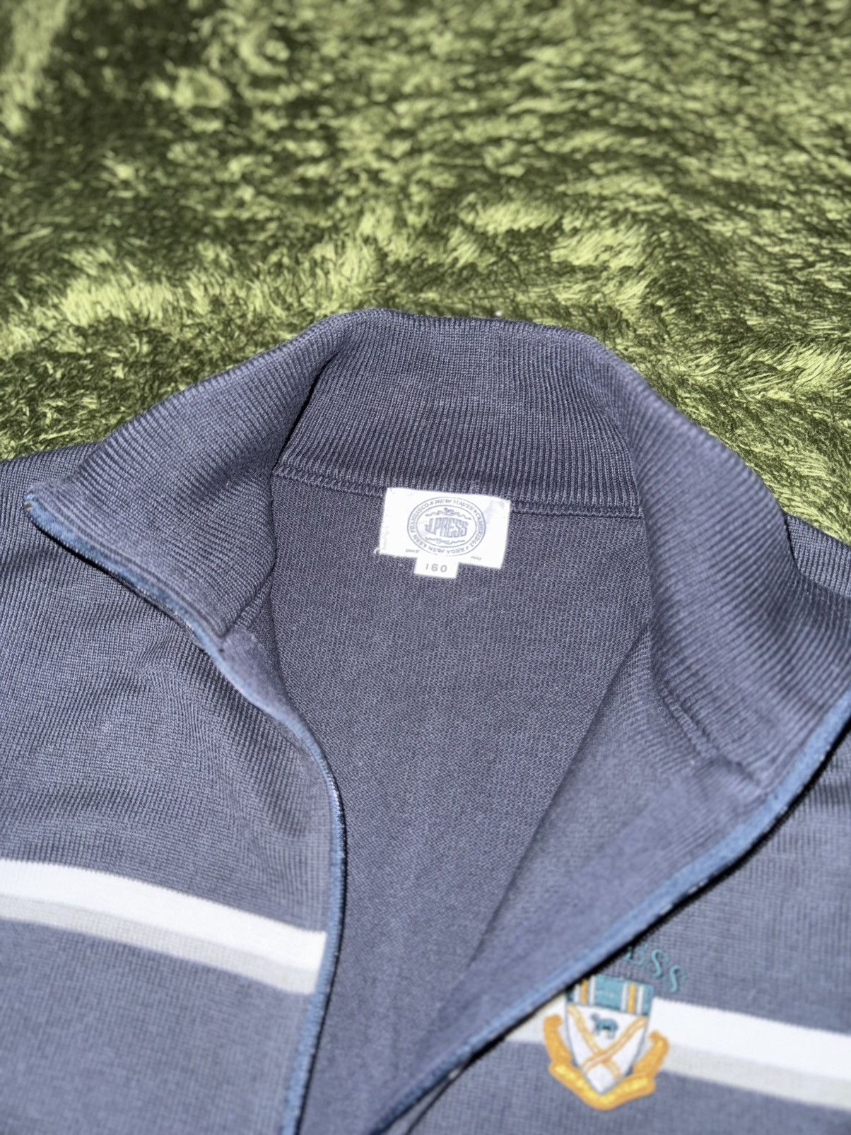 J. Press J.Press Made in Japan High-Neck Knit Zip-Up Size US S / EU 44-46 / 1 - 5 Thumbnail