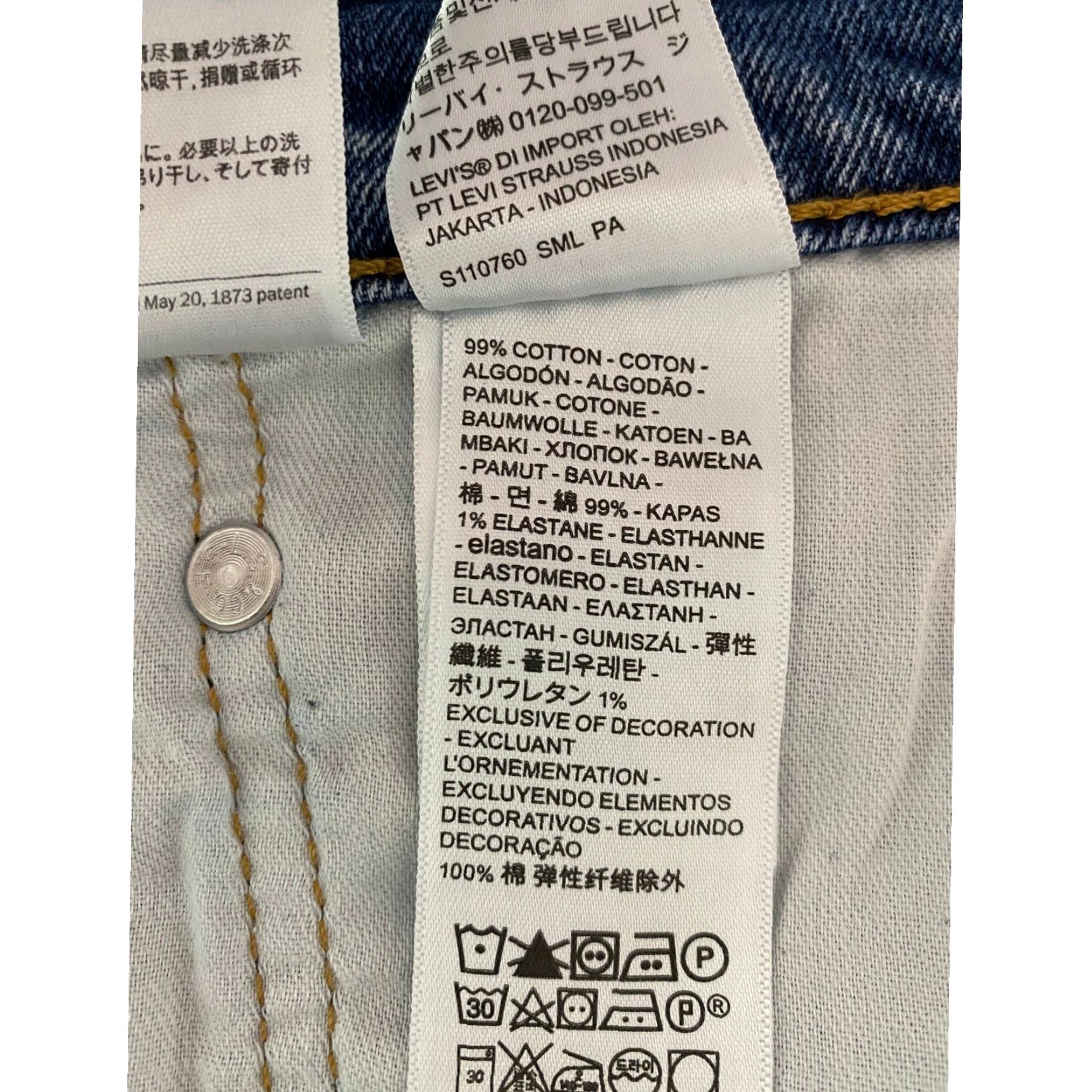 Levi's Levi's 505 Jeans Regular Fit Men Blue Denim 40x30 Classic Casual – 5-Pocket, Zip Button, Cotton Blend, Medium Wash, Straight, Mens Size US 40 / EU 56 - 4 Thumbnail