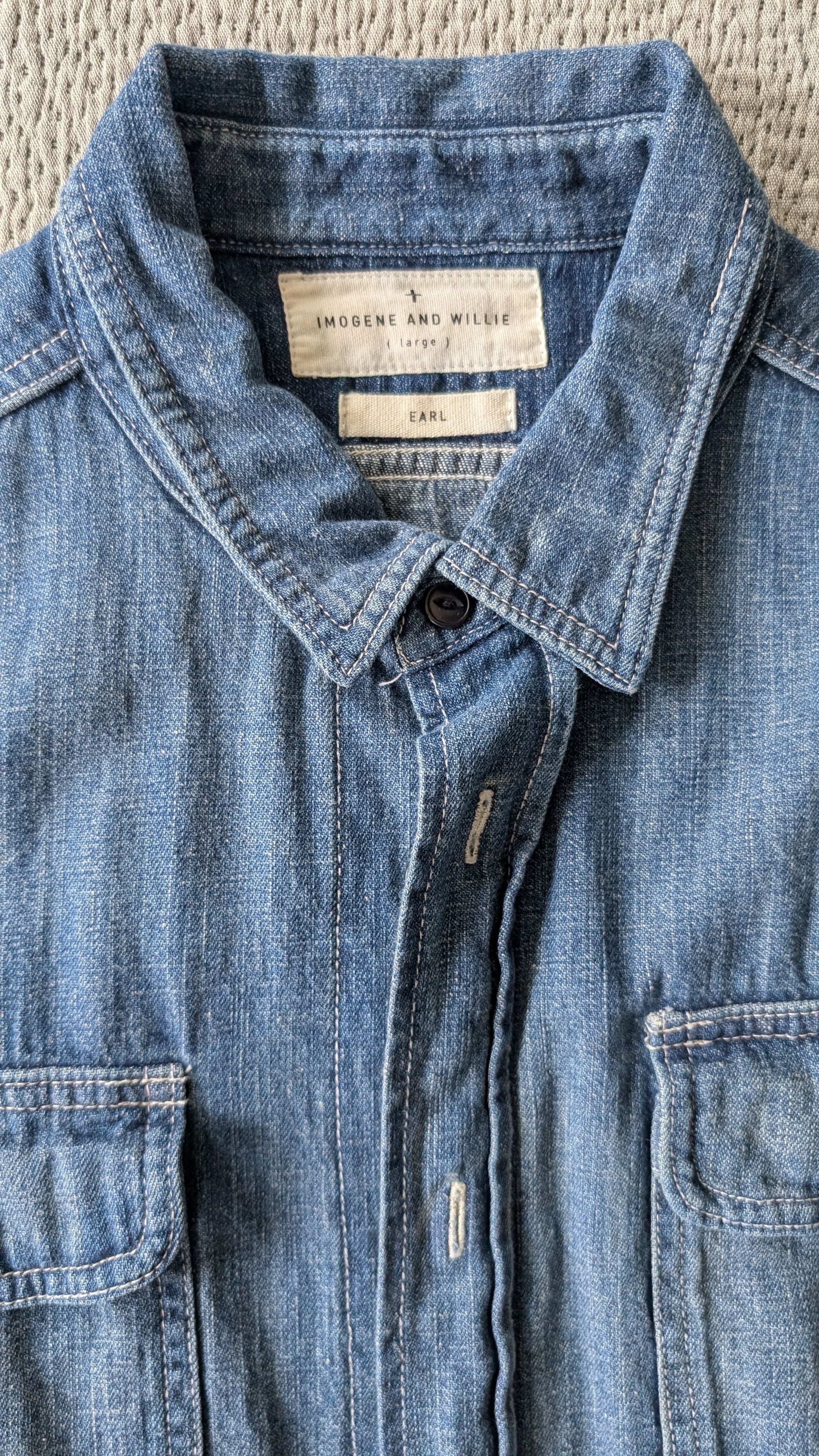 Imogene + Willie EARL denim work shirt Size US L / EU 52-54 / 3 - 2 Thumbnail